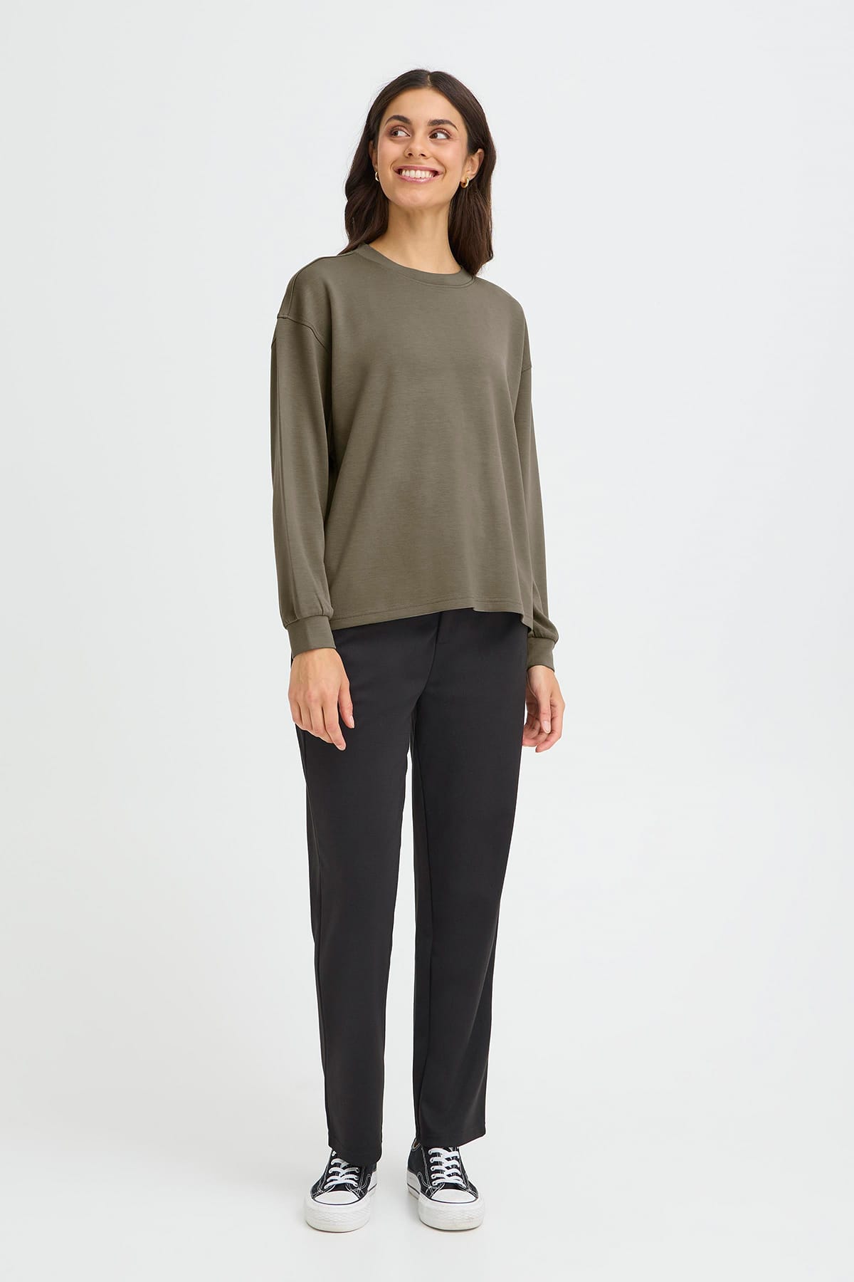 Sweatshirt FRAURORA PU 7 SMOKEY OLIVE Sweatshirt Fransa