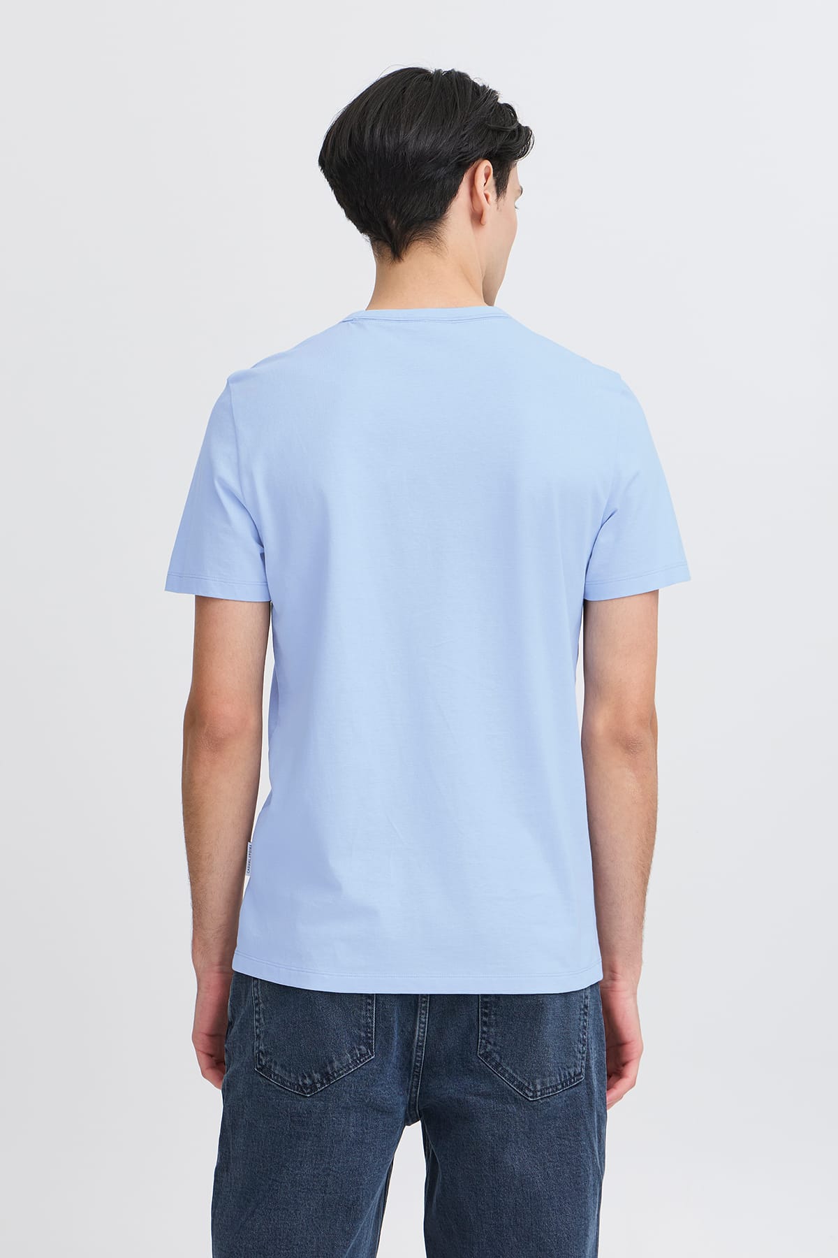 T-Shirt CFEMMET tee with embroidery Chambray Blue T-Shirt Casual Friday