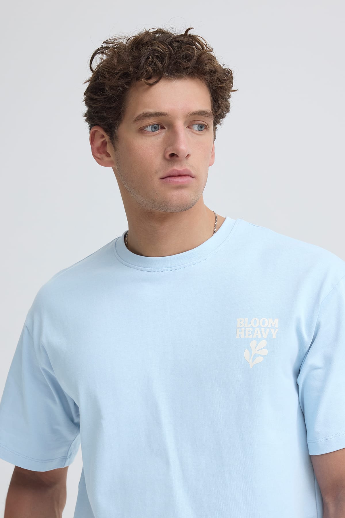 T-Shirt CFRUDE 0284 RELAXED T-SHIRT CERULEAN T-Shirt Casual Friday