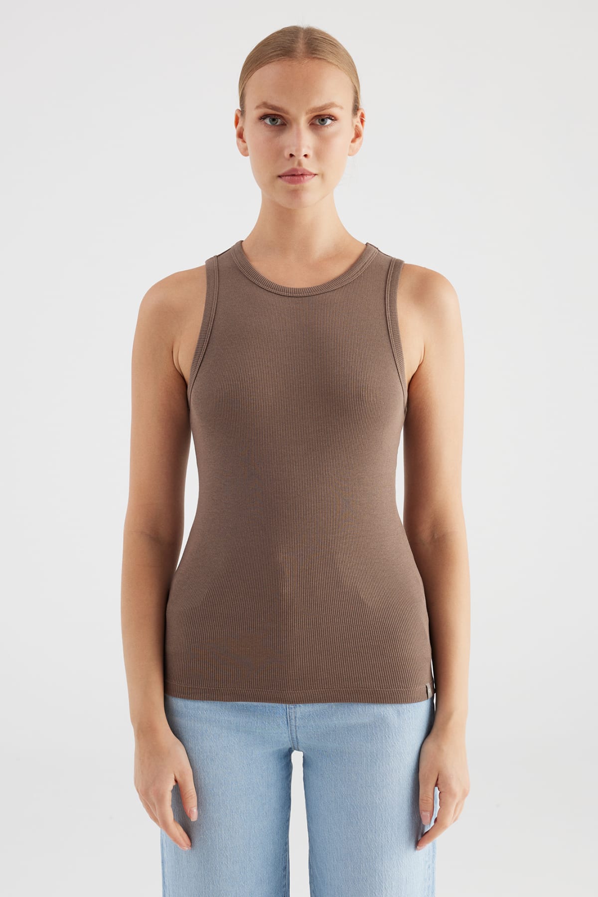 Top Liv Taupe Top C.O.J - Cup of Joe Denim