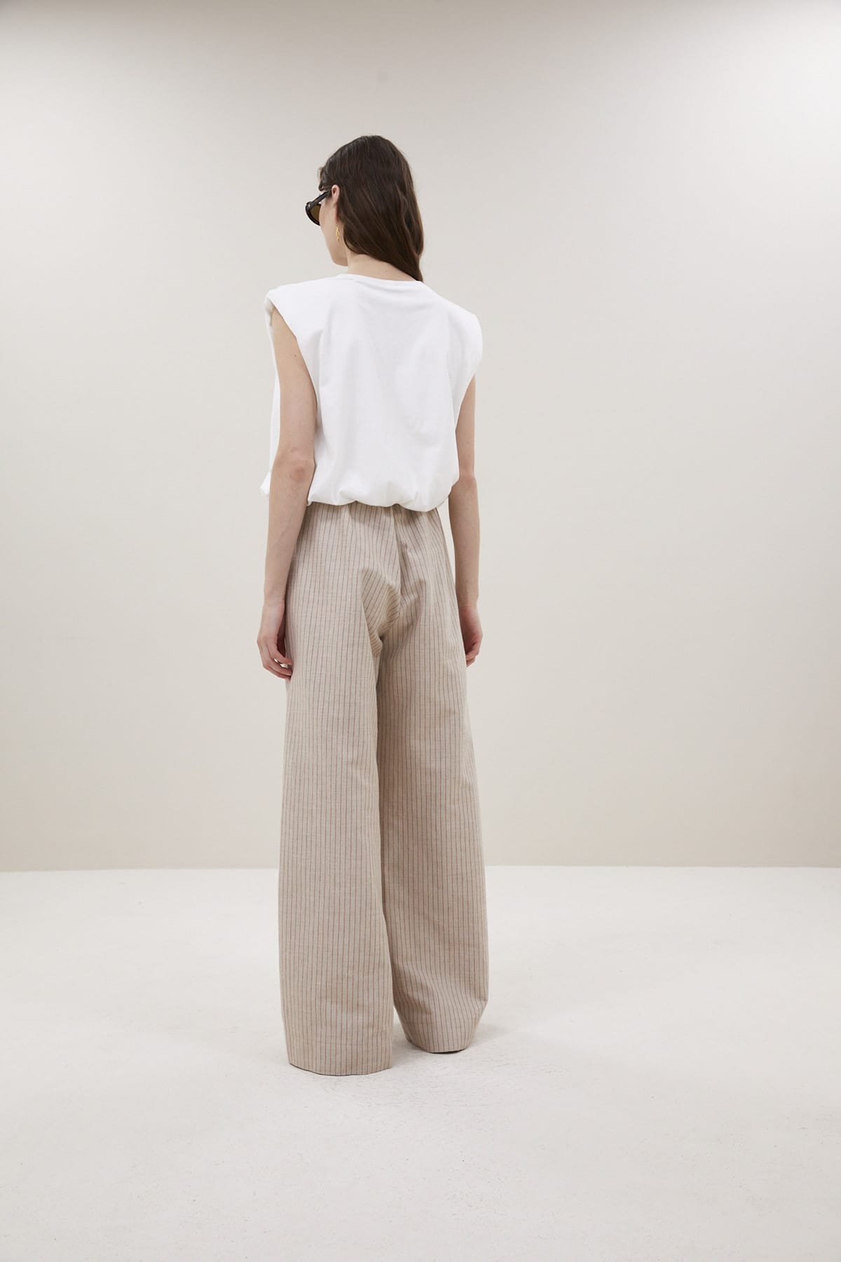 Top nilou jersey off white Top By Bar