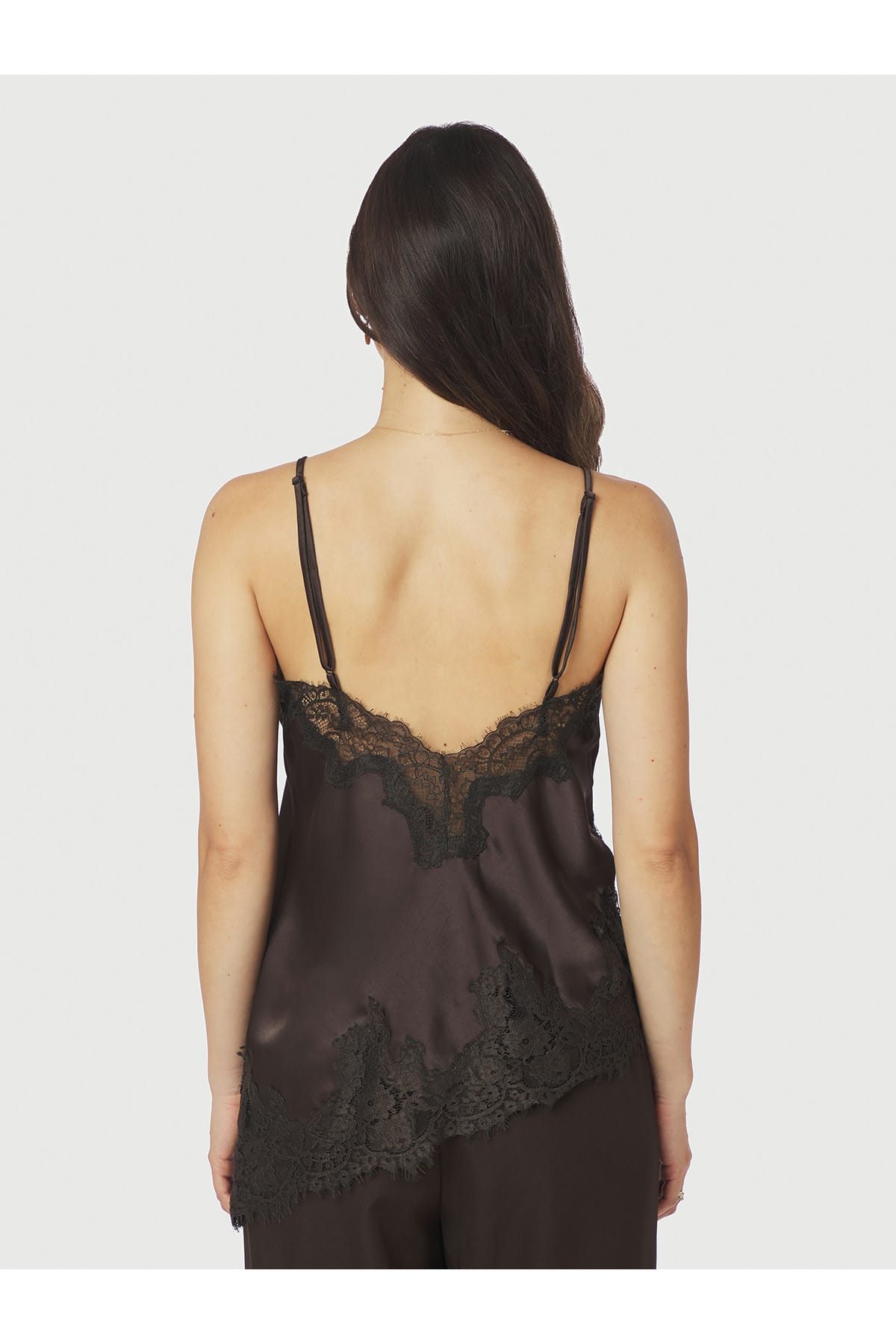 Top Viole Lace Dark brown Top Neo Noir