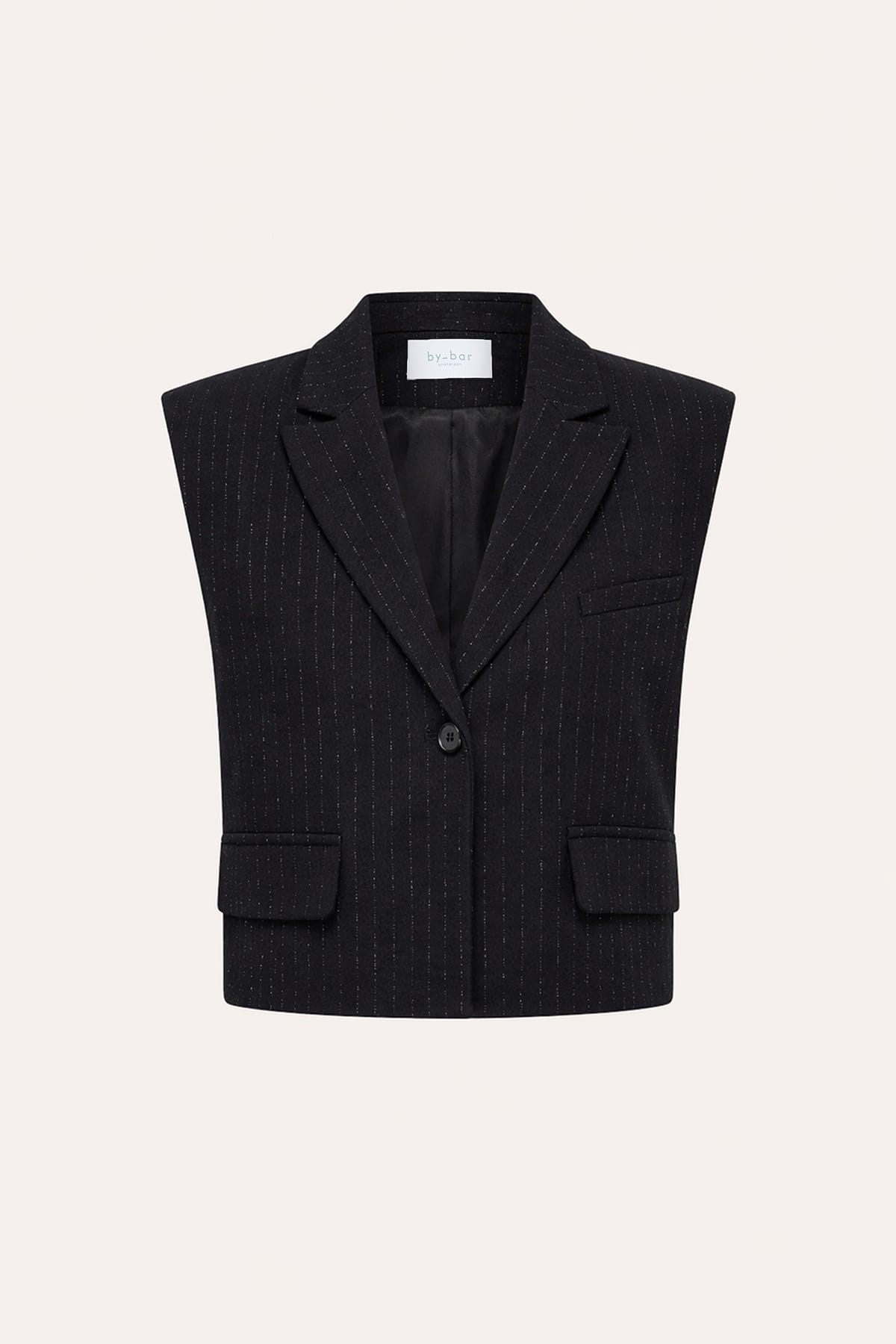 Weste bobi sparkle stripe gilet midnight Weste By Bar