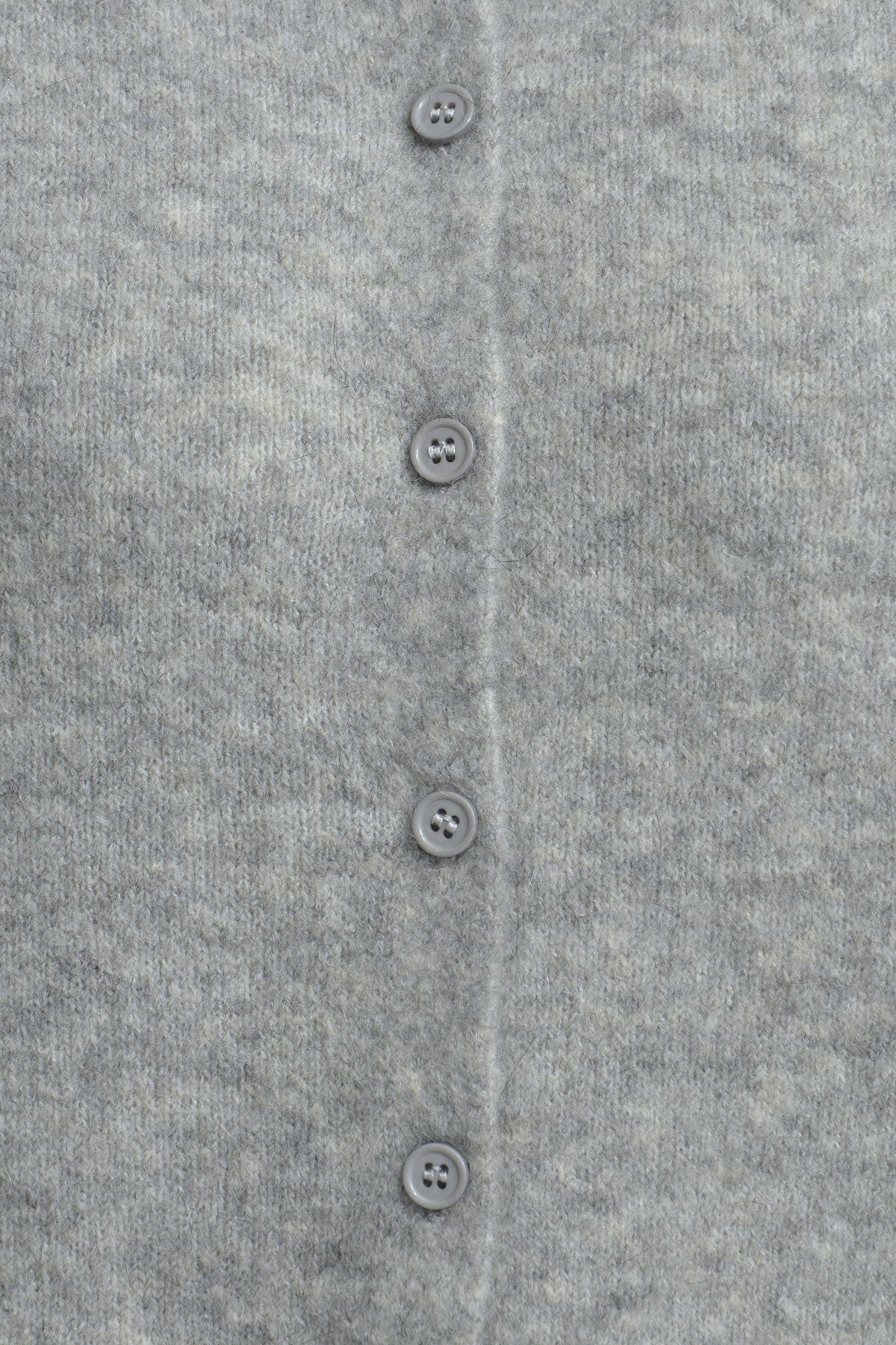 Weste Fitted, sleeveless with button placket grey melange Weste Milano