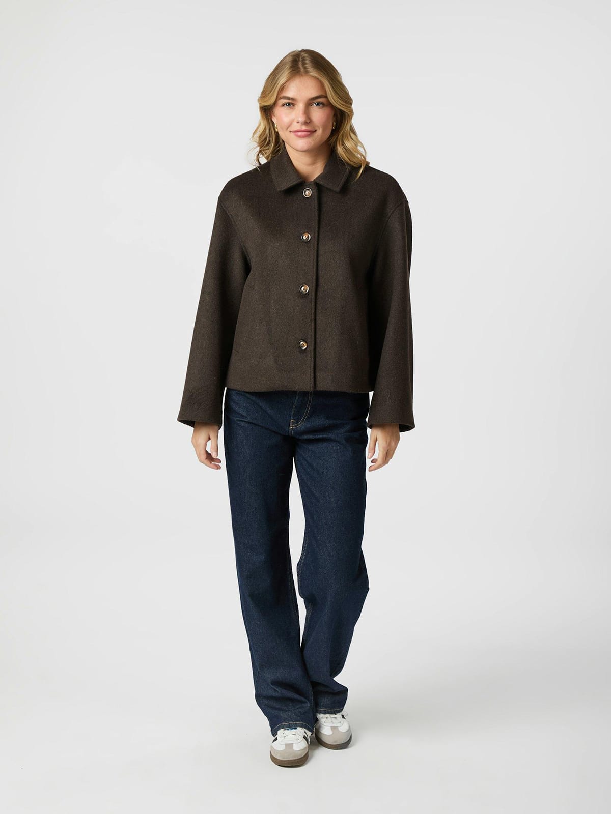 Jacke Hamra Wool Chocolate Brown