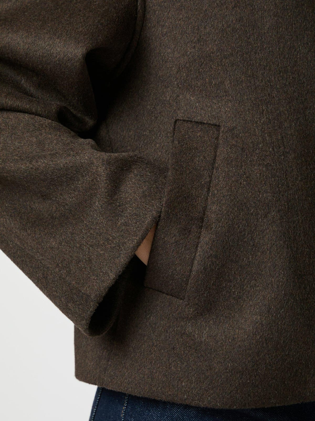 Jacke Hamra Wool Chocolate Brown