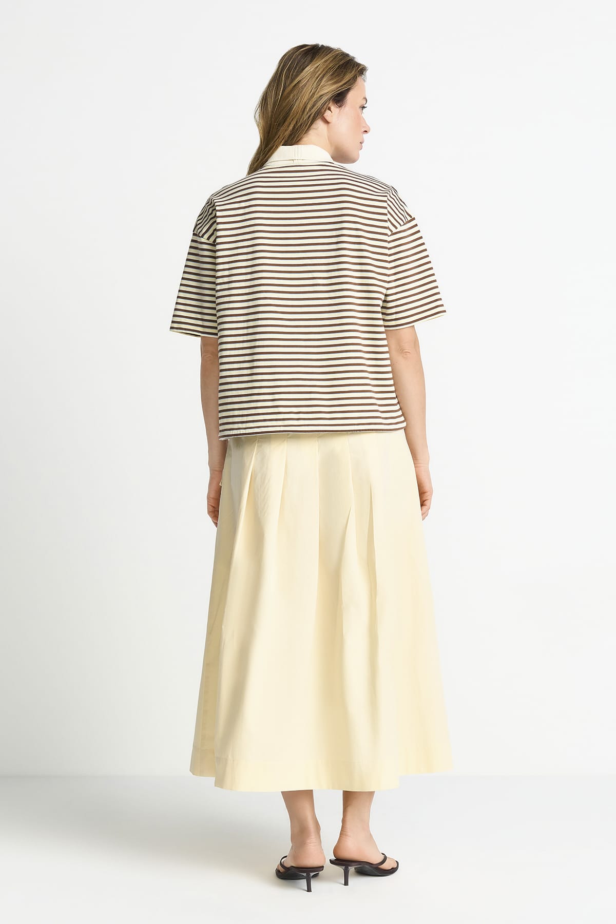 T-Shirt Polo with Drawstring soft butter