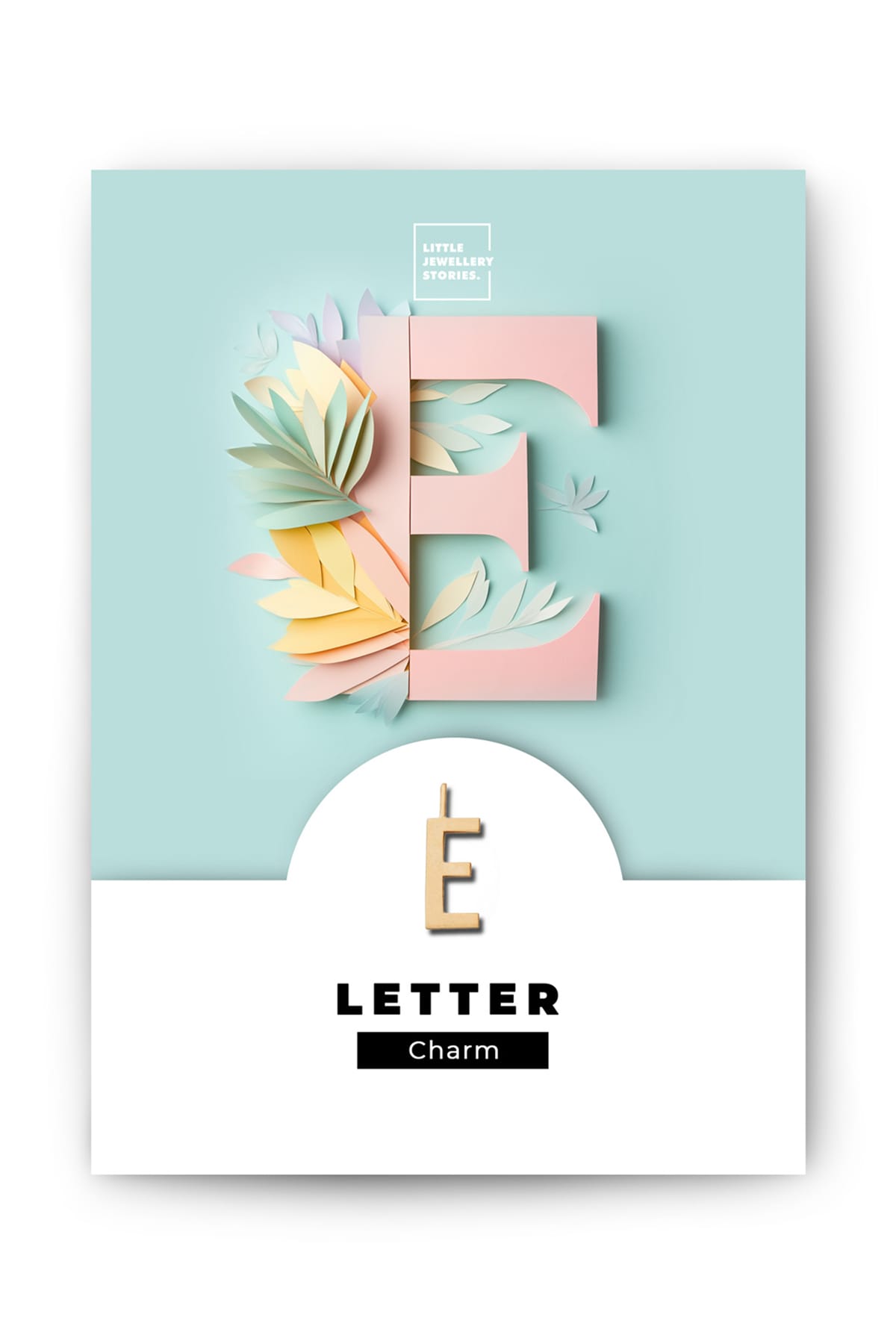 Anhänger Letter Charm E gold Anhänger Little Jewellery Stories 