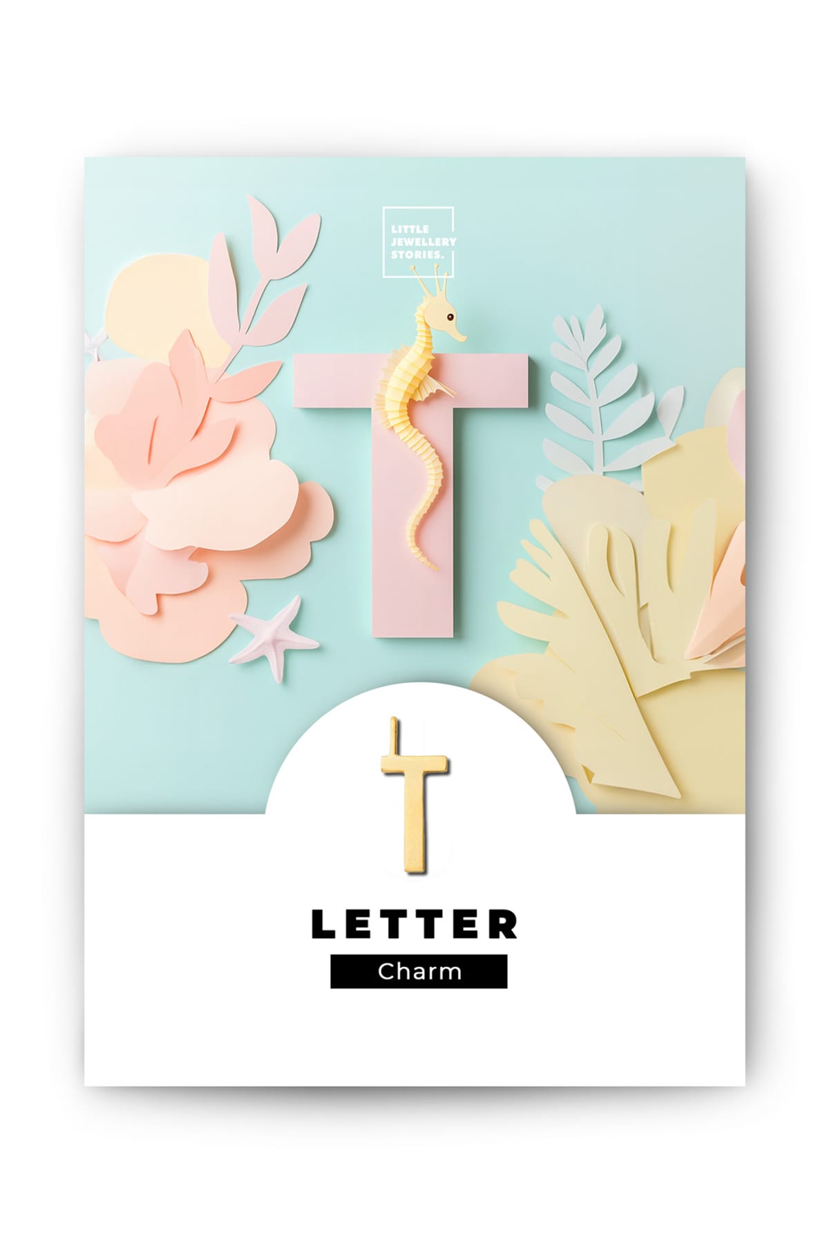 Anhänger Letter Charm T gold Anhänger Little Jewellery Stories 