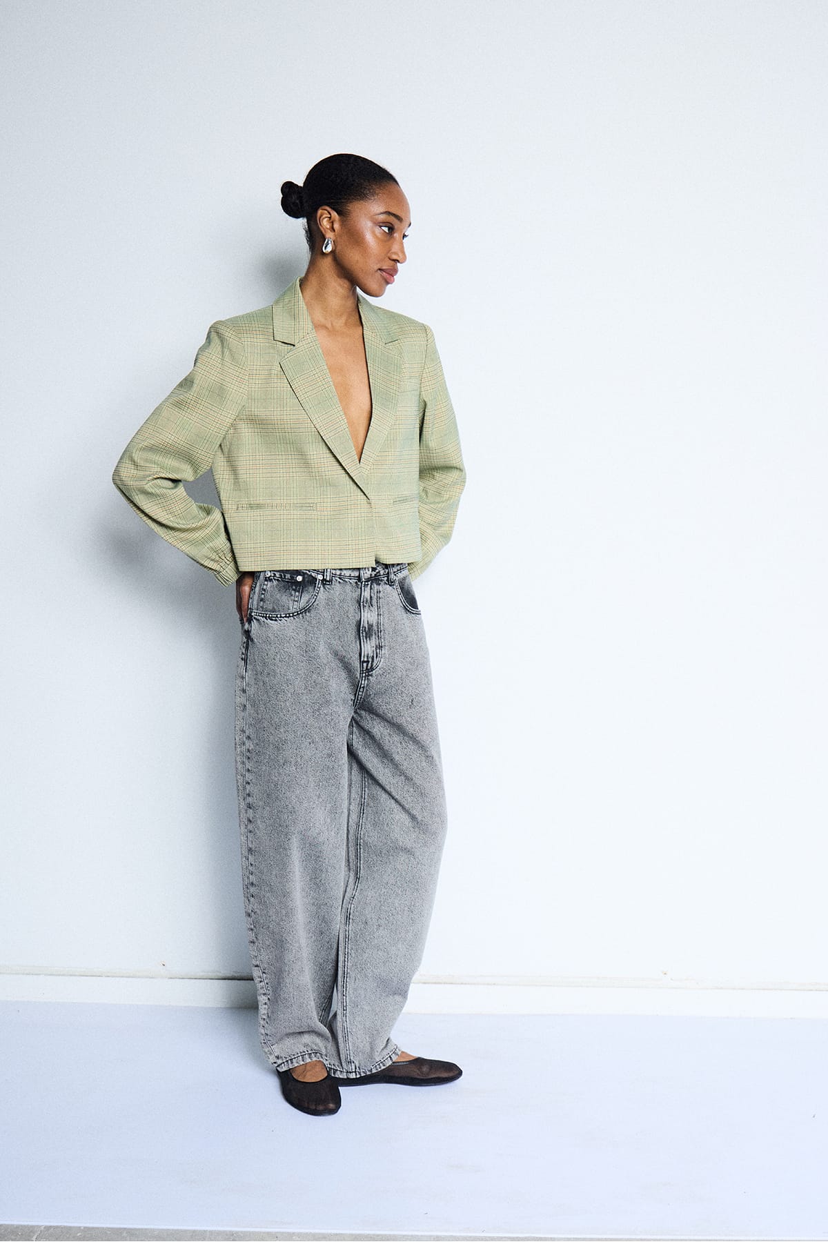 Blazer IHJOLI BL GREEN CHECK Blazer ICHI 