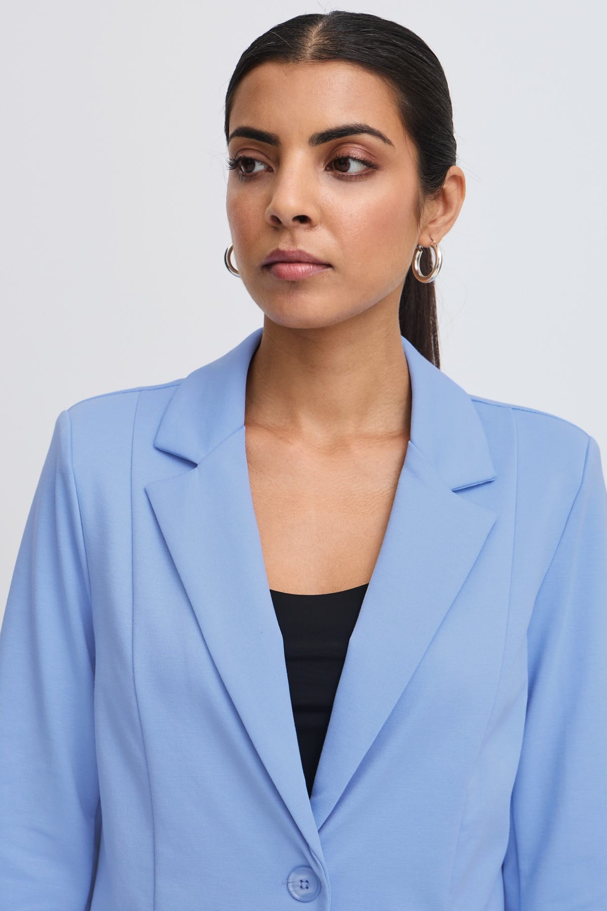 Blazer IHKATE SUS LONG BL4 Della Robbia Blue Blazer ICHI 