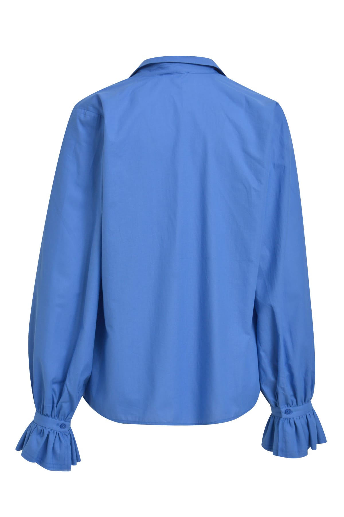 Bluse 1/1 volume sleeve blue Bluse Milano 