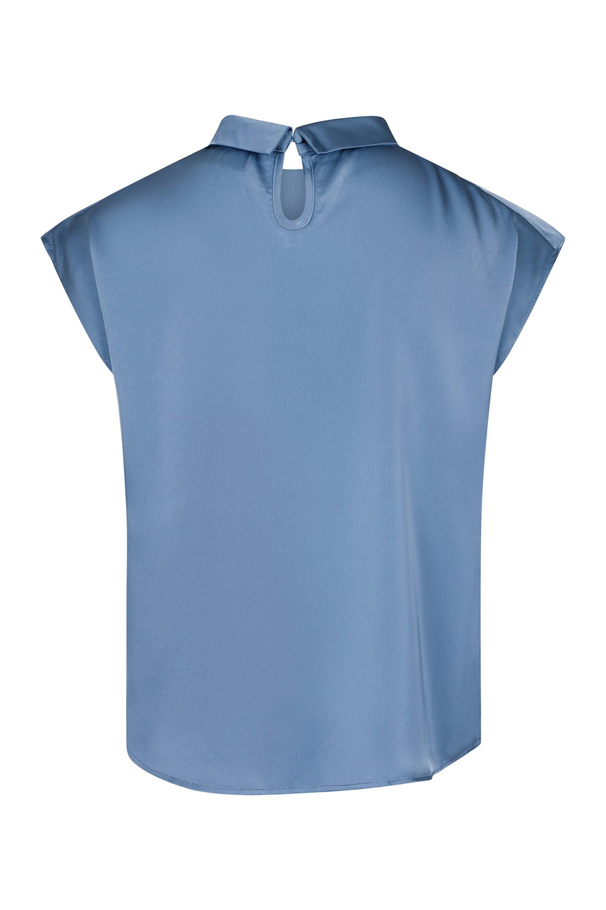 Bluse Fleur Drapy Satin Dusty blue Bluse Neo Noir 