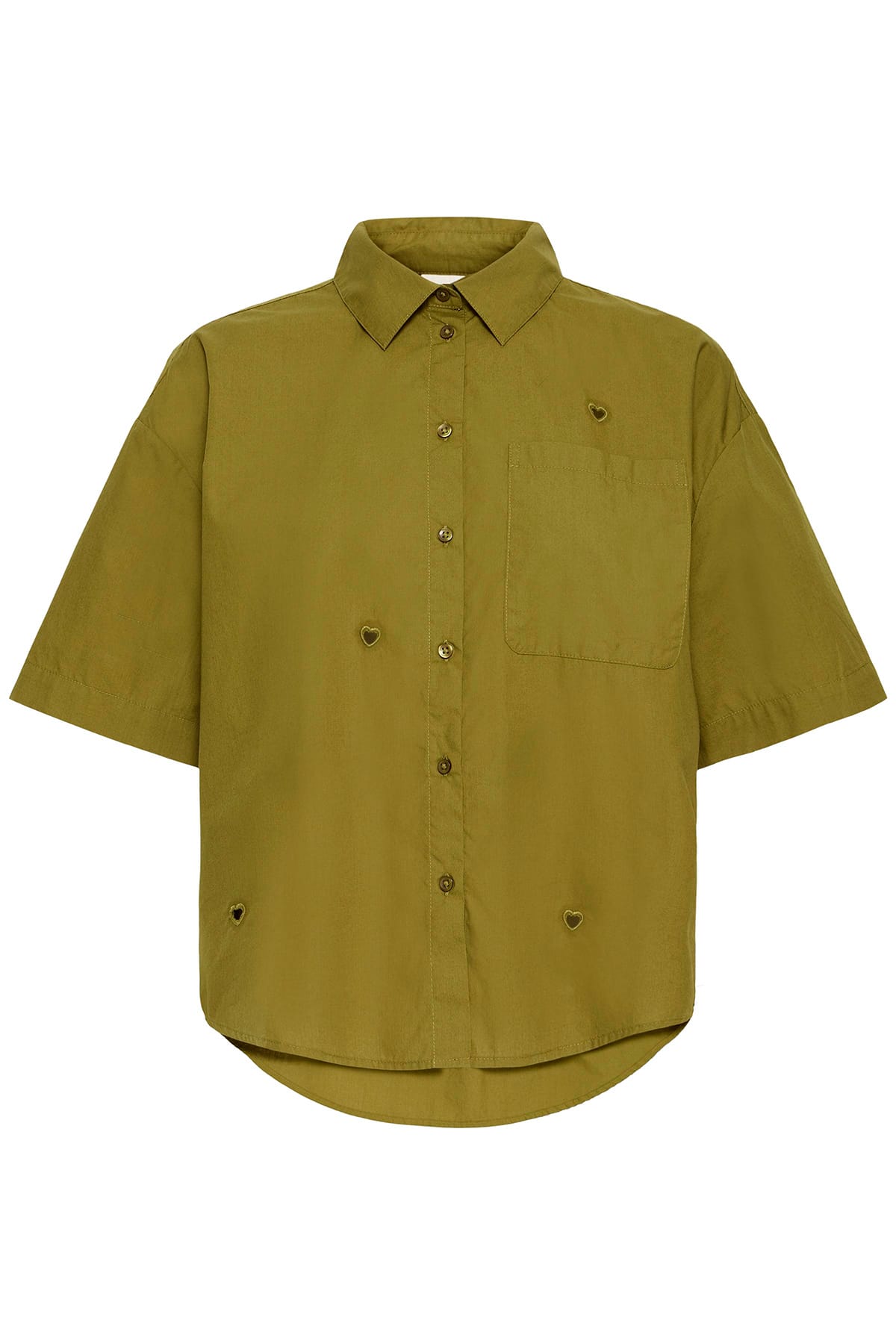 Bluse IHLELAYA SH Fir Green Bluse ICHI 