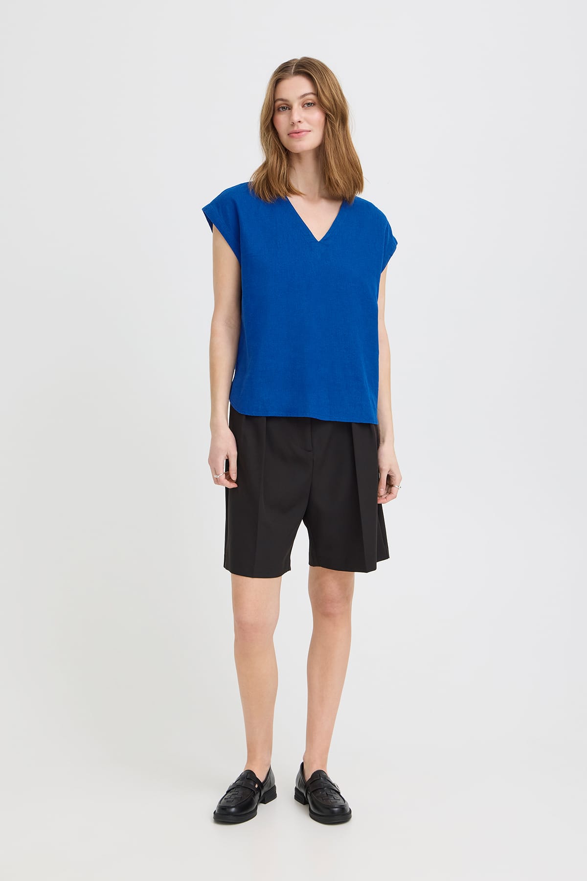 Bluse IHLINNO SS Sodalite Blue Bluse ICHI 