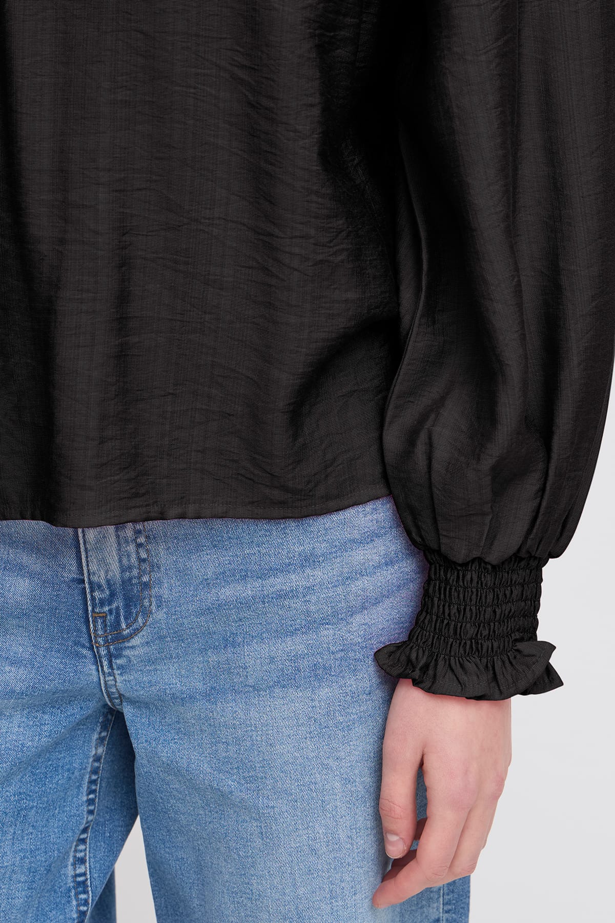 Bluse IHWILMA LS3 Black Bluse ICHI 