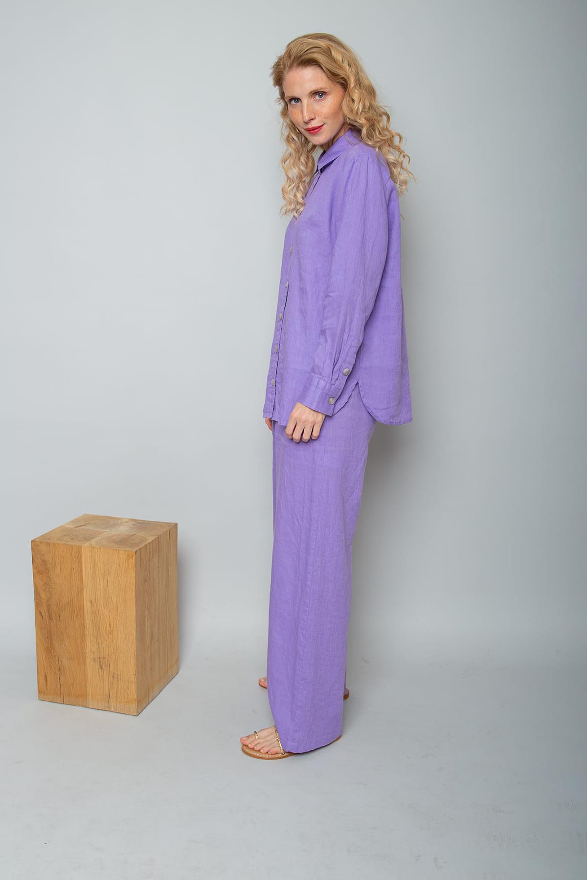 Bluse im Boyfriend-Style lavender Bluse Emily van den Bergh 