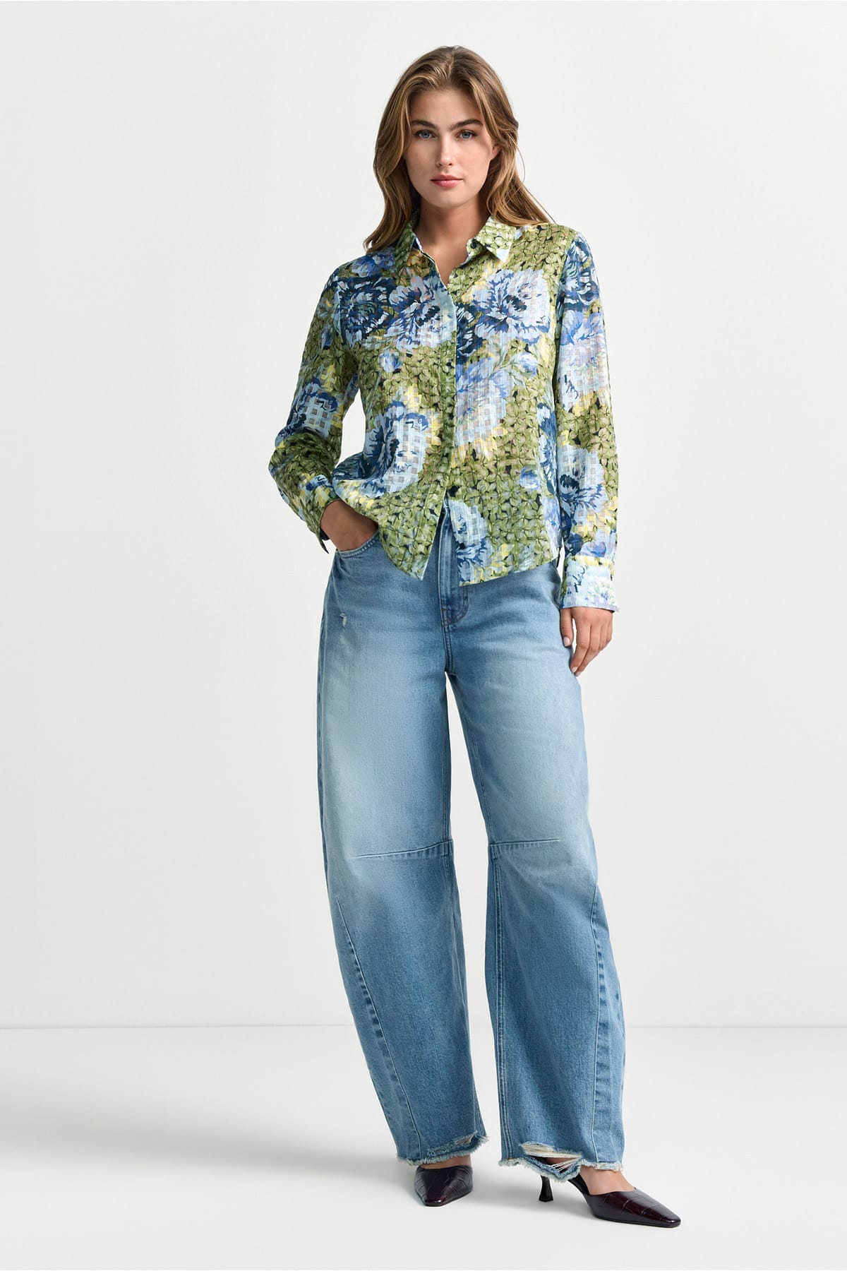 Bluse Printed Blouse urban lime Bluse Rich&Royal 