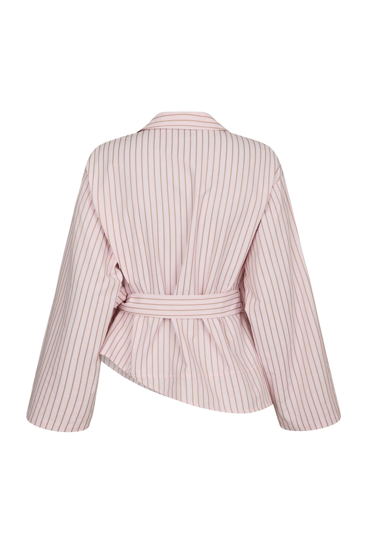 Bluse Tifuna Stripe Wrap Shirt Light pink Bluse Neo Noir 