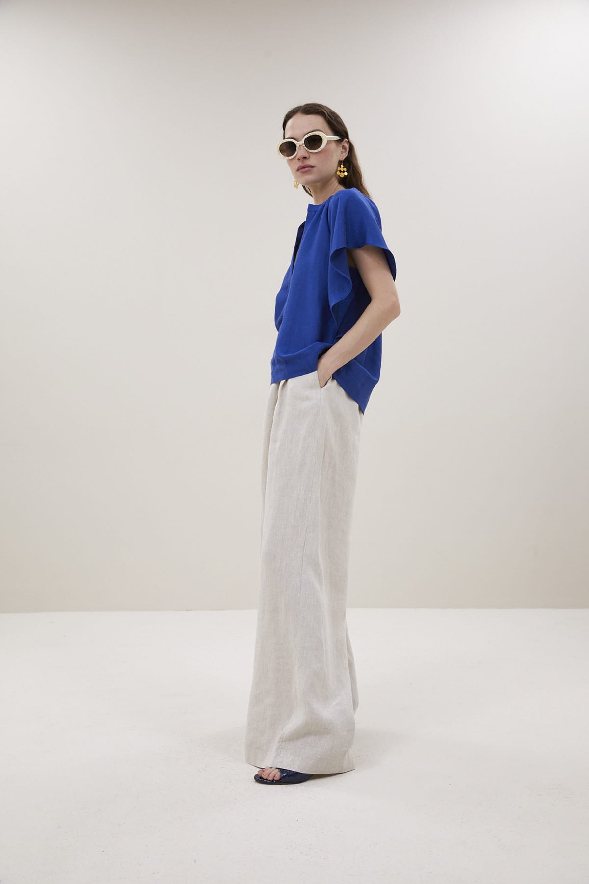 Bluse vina gloss kingsblue Bluse By Bar 