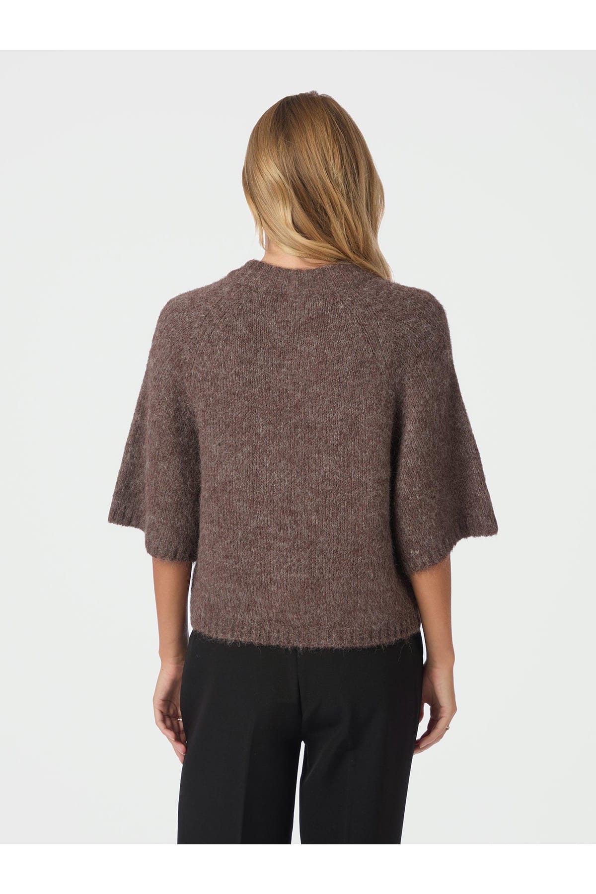 Cardigan Benuta Fluffy Knit Cardigan Light Brown Cardigan Neo Noir 