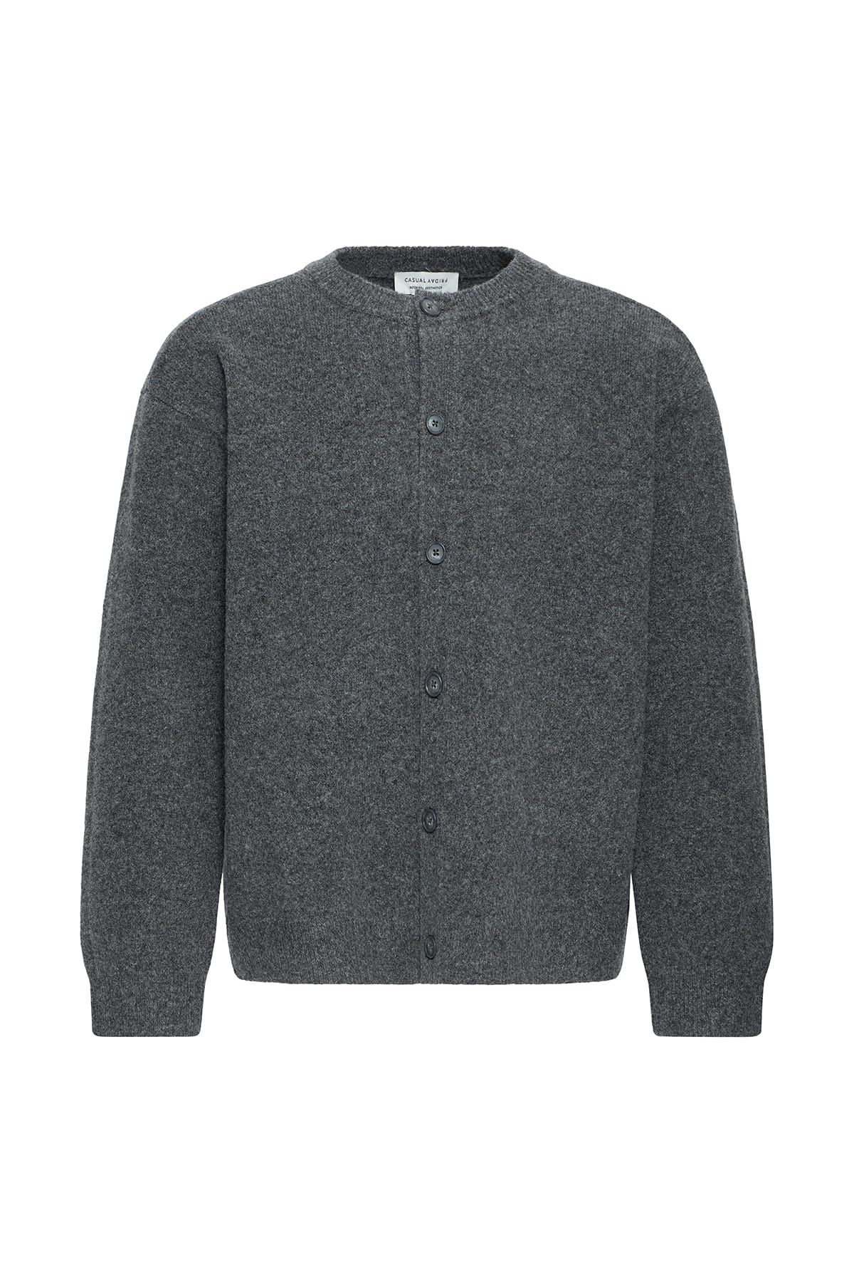 Cardigan CFAIKO 0326 KNIT CHARCOAL GRAY MELANGE Cardigan Casual Friday 