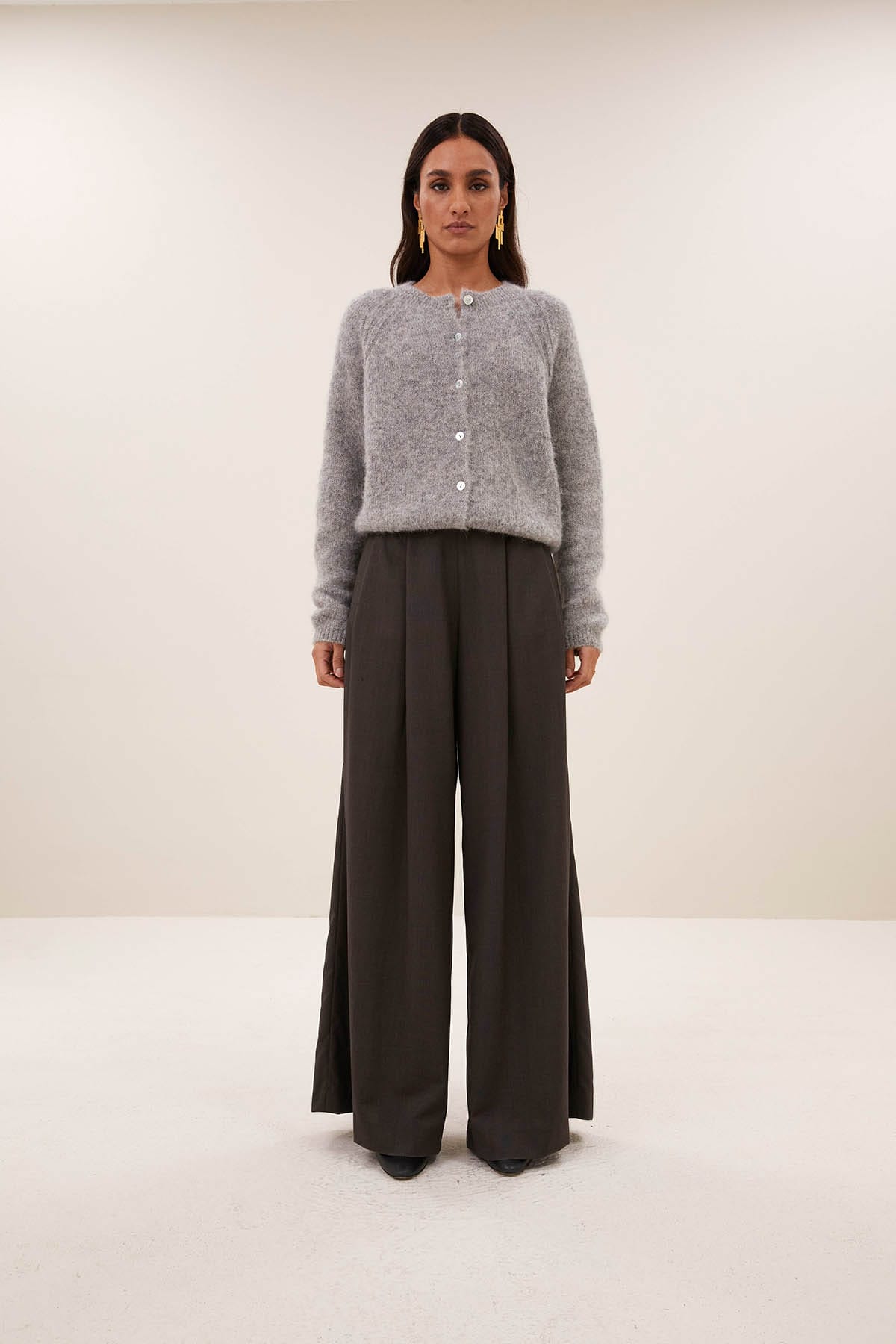 Cardigan falon grey melee Cardigan By Bar 