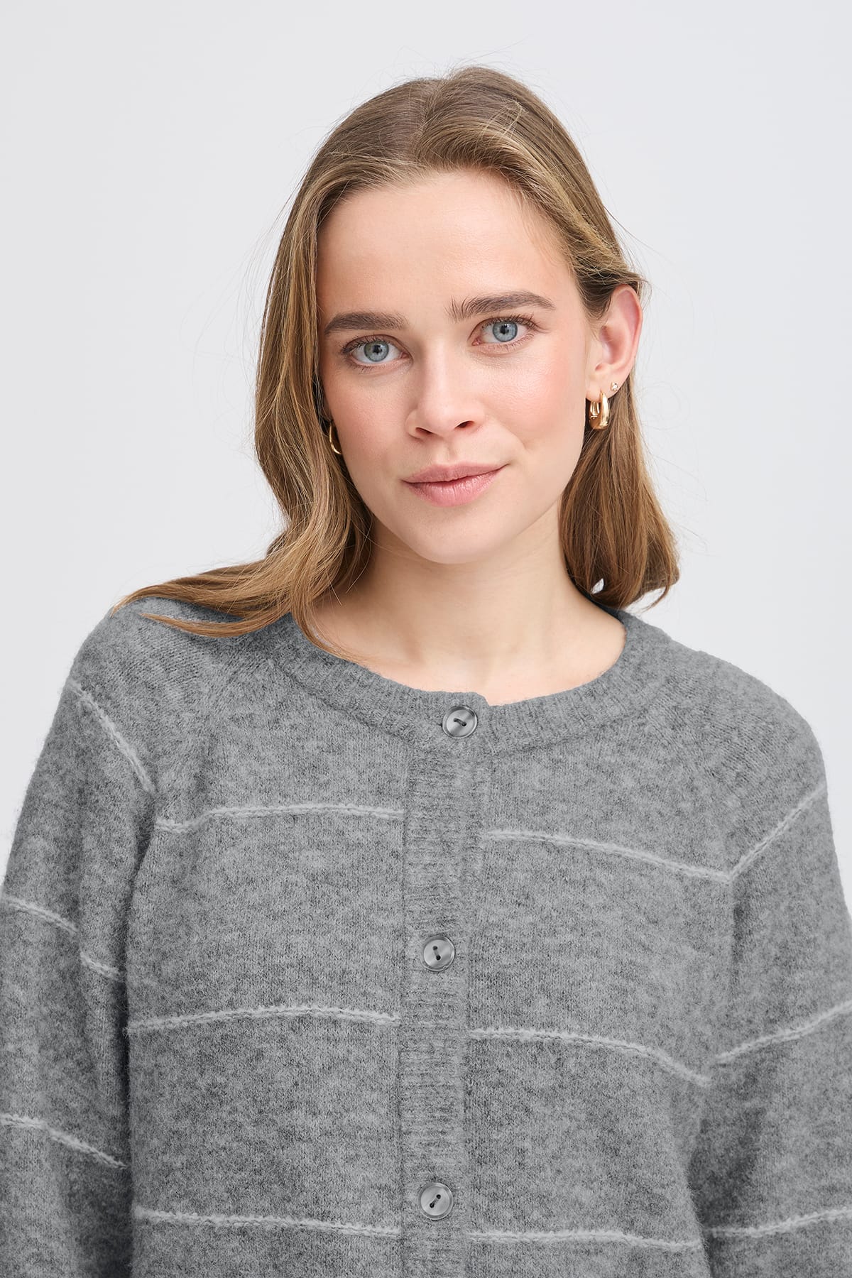 Cardigan FRKENDRA CAR 1 Asphalt melange mix Cardigan Fransa 