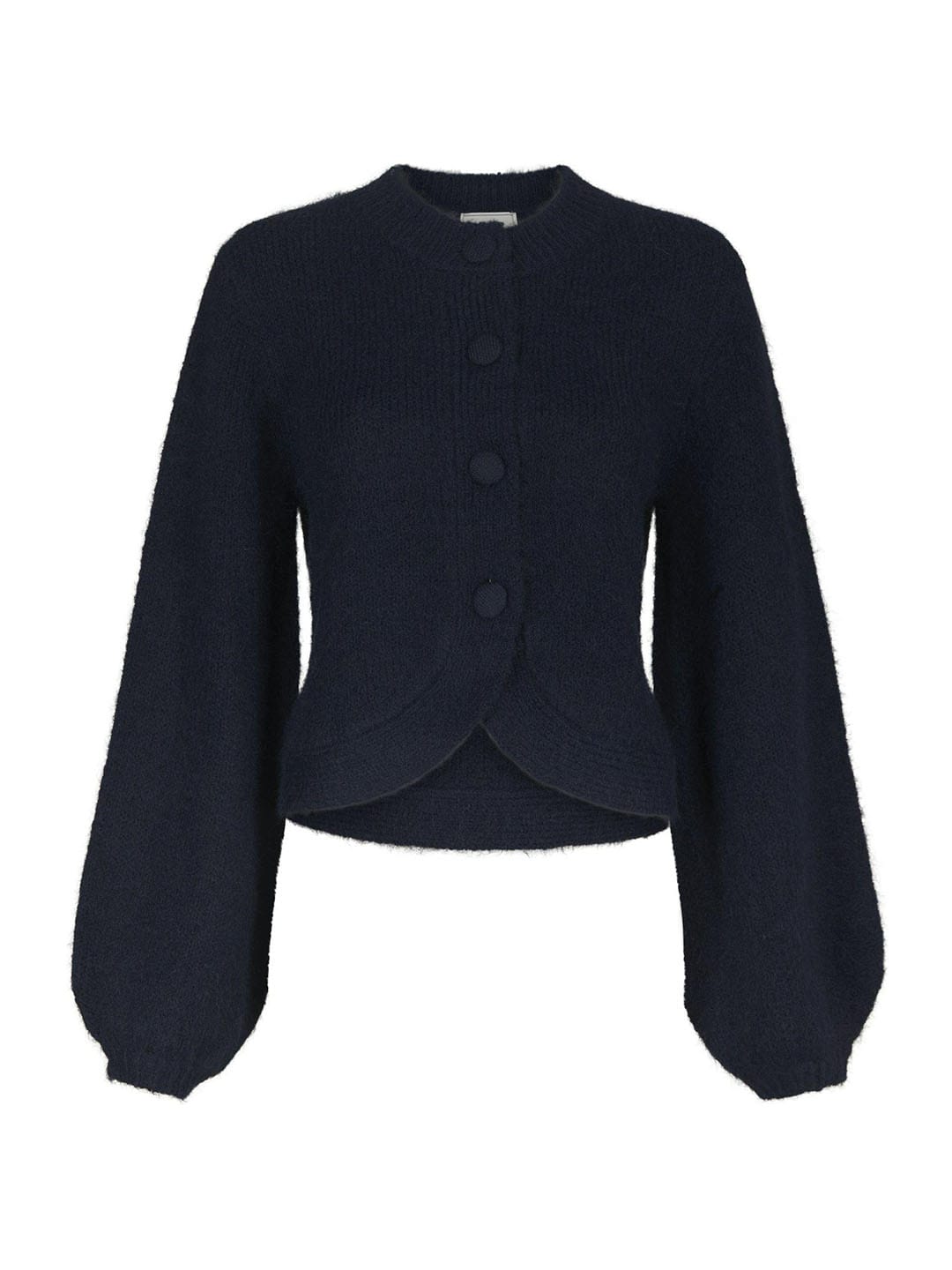 Cardigan Gio Fluffy Knit Cardigan Navy Cardigan Neo Noir 