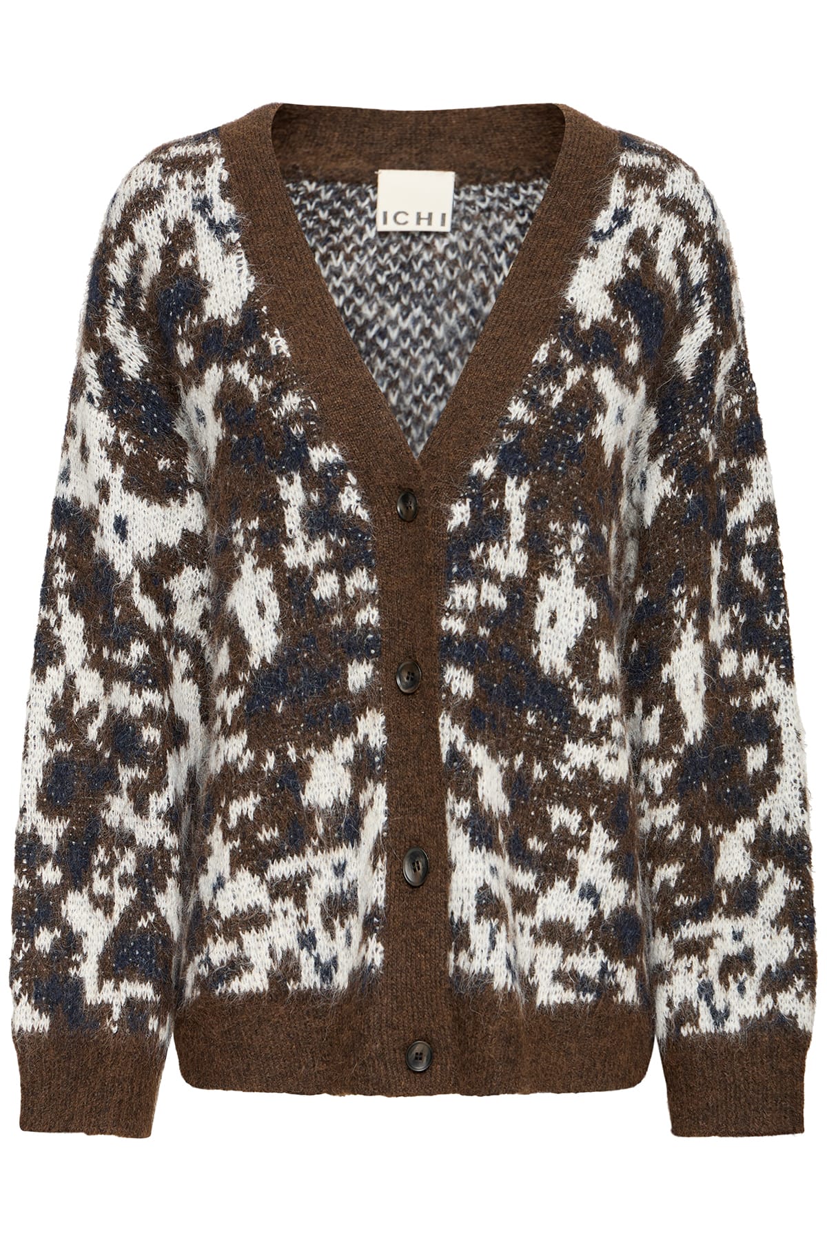 Cardigan IHBAYANA CA COFFEE BEAN SPOTTED Cardigan ICHI 