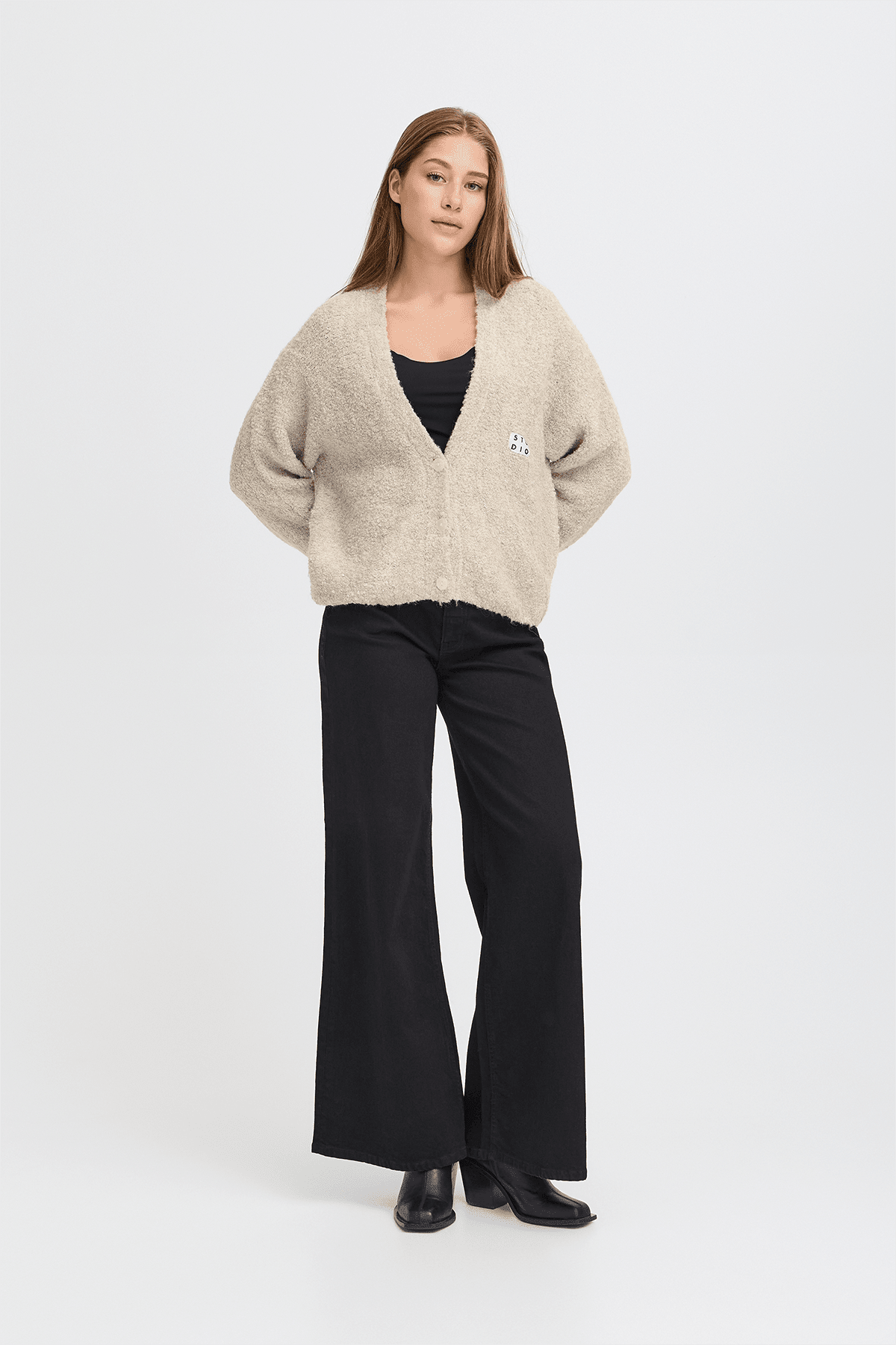 Cardigan IHBLARISA CA Almond Milk Cardigan ICHI 