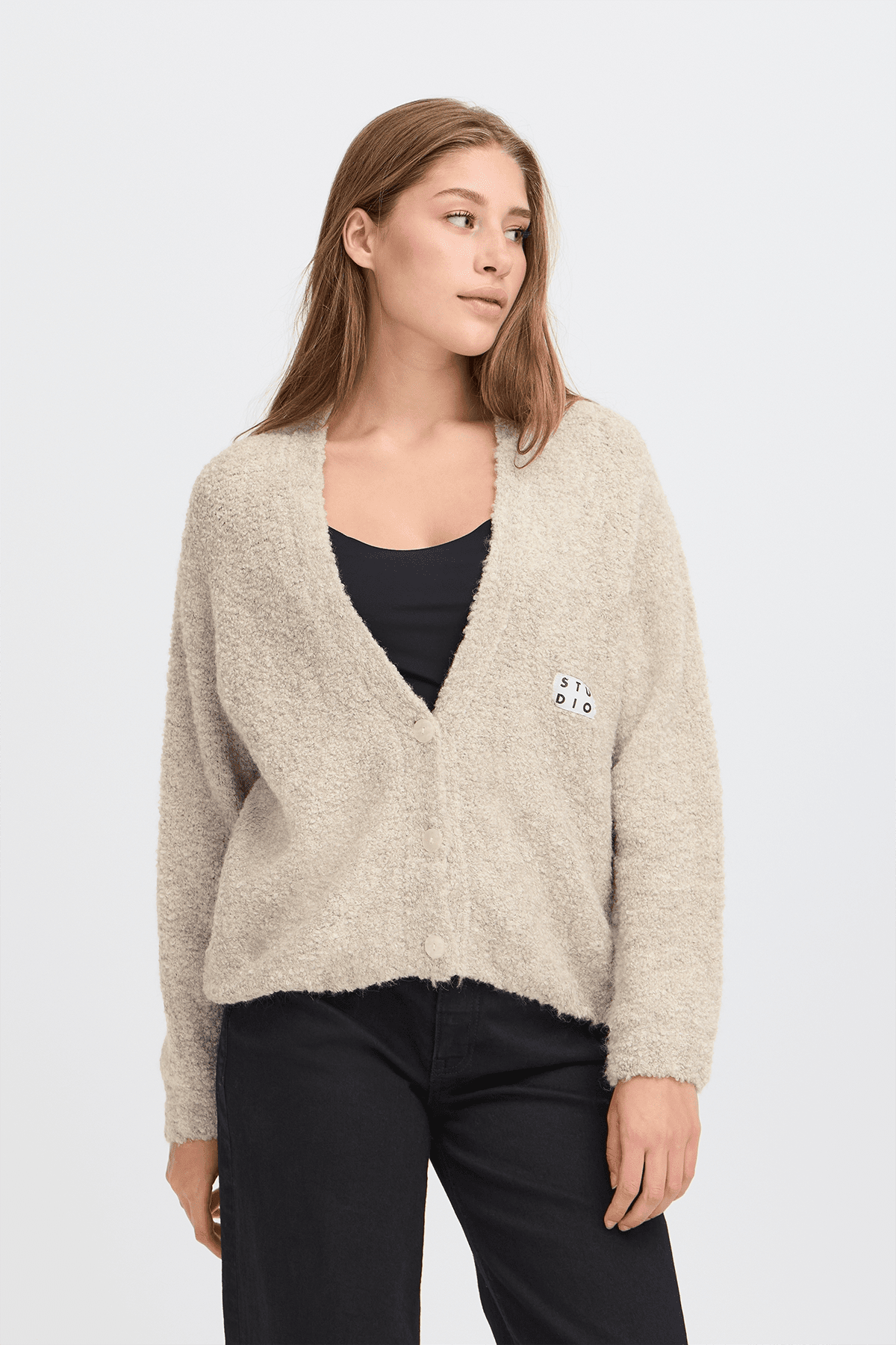 Cardigan IHBLARISA CA Almond Milk Cardigan ICHI 