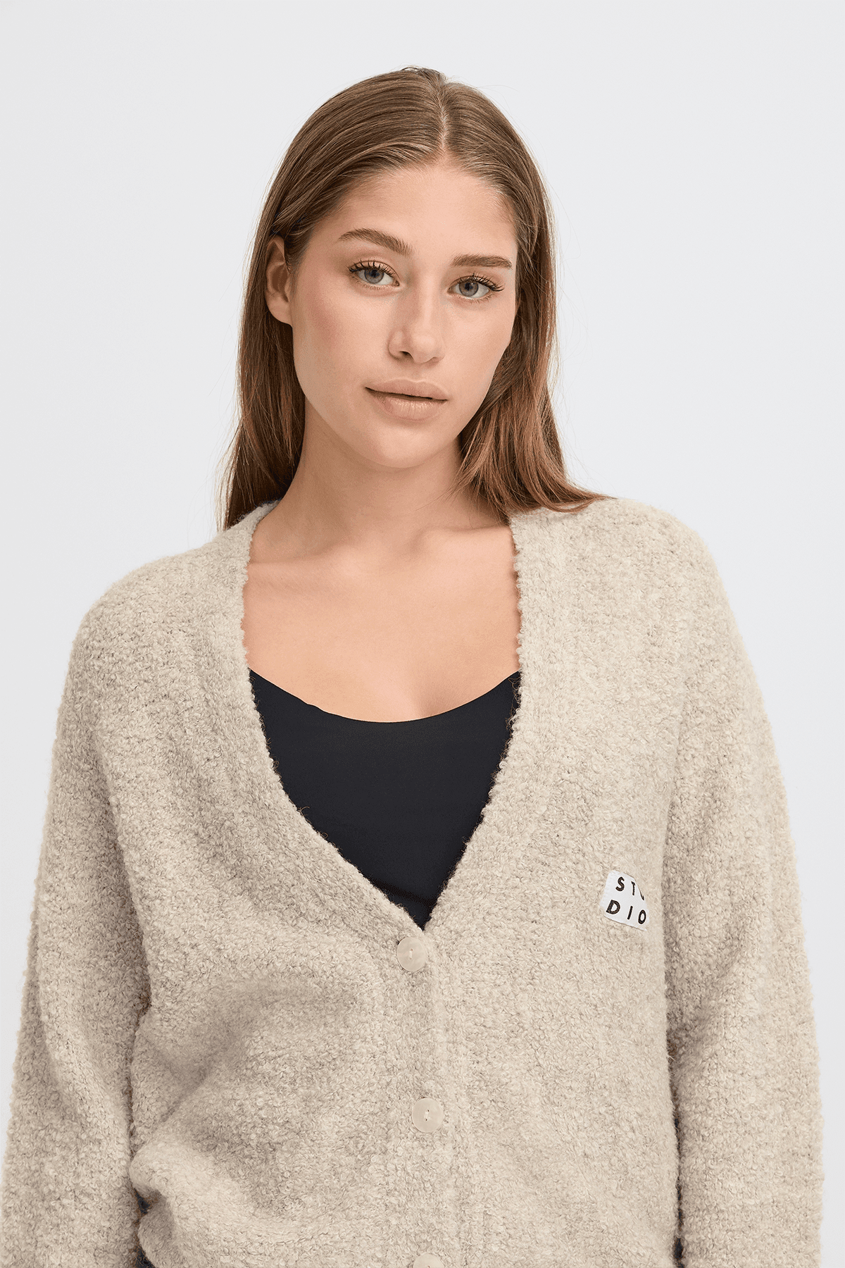 Cardigan IHBLARISA CA Almond Milk Cardigan ICHI 