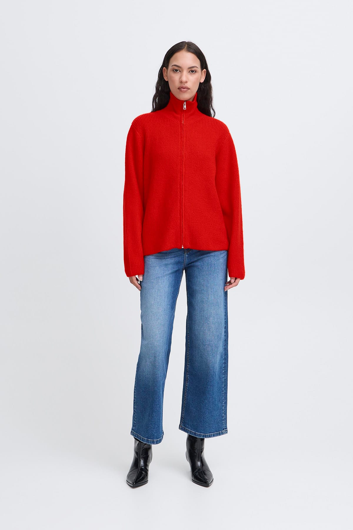 Cardigan IHDUCIE CA Fiery Red Cardigan ICHI 