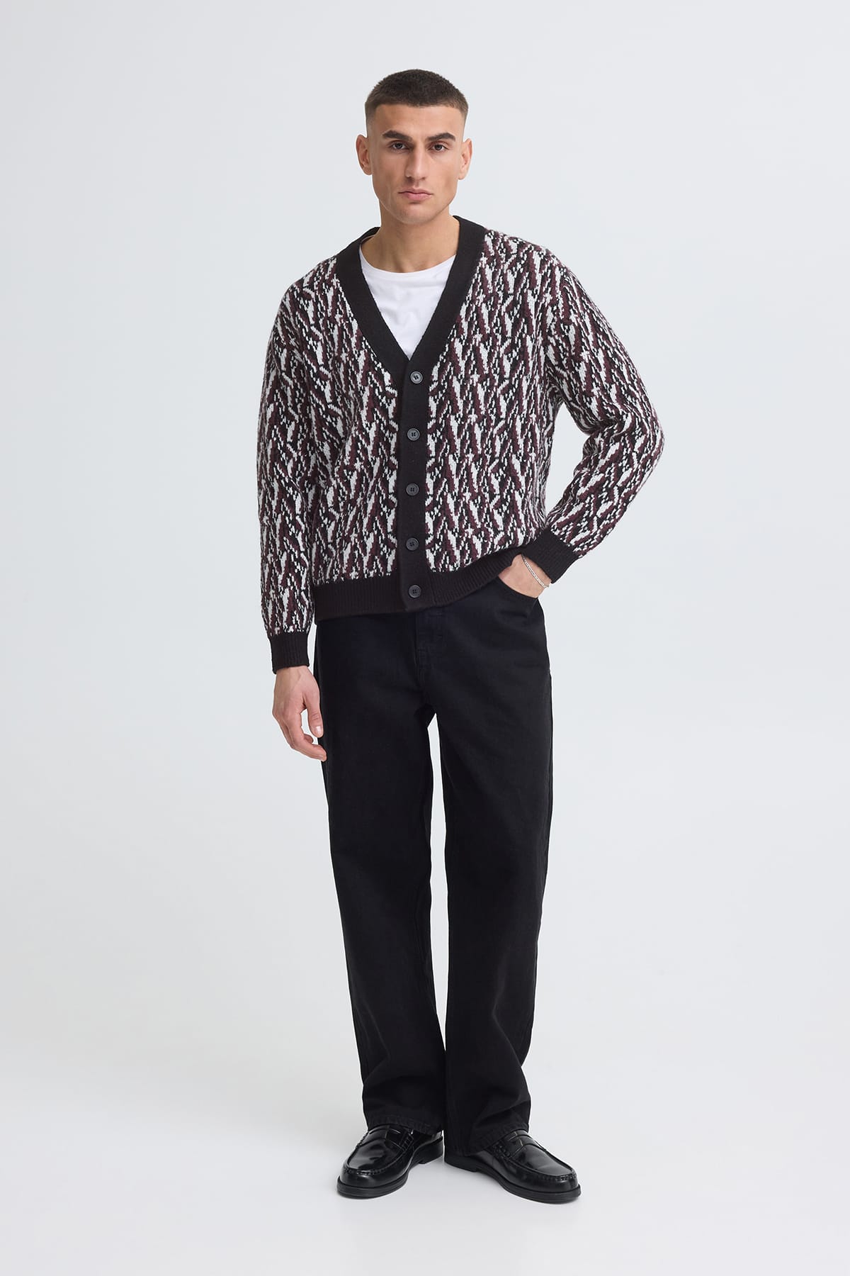 Cardigan SDVARIAN 194008 BLACK Cardigan Solid 