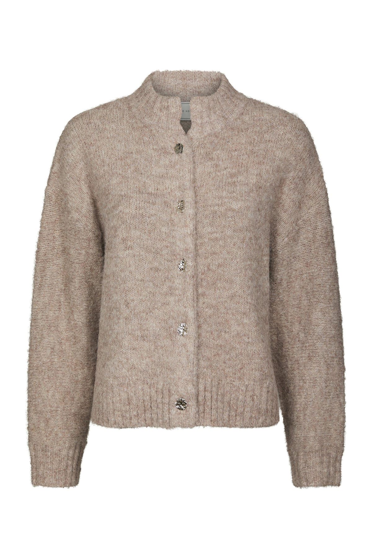 Cardigan Taura Fluffy Knit Beige Melange Cardigan Neo Noir 