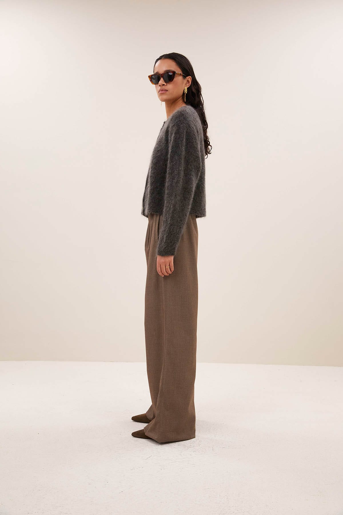 Cardigan vasile moss brown Cardigan By Bar 