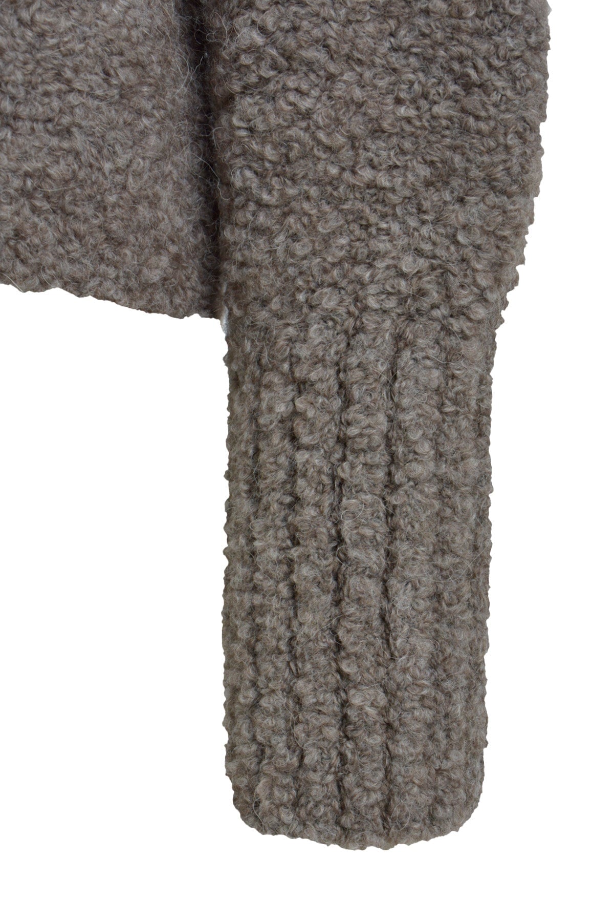 Cardigan w/ roundneck pressbutton closure 1/1 sleeve mink Cardigan Milano 