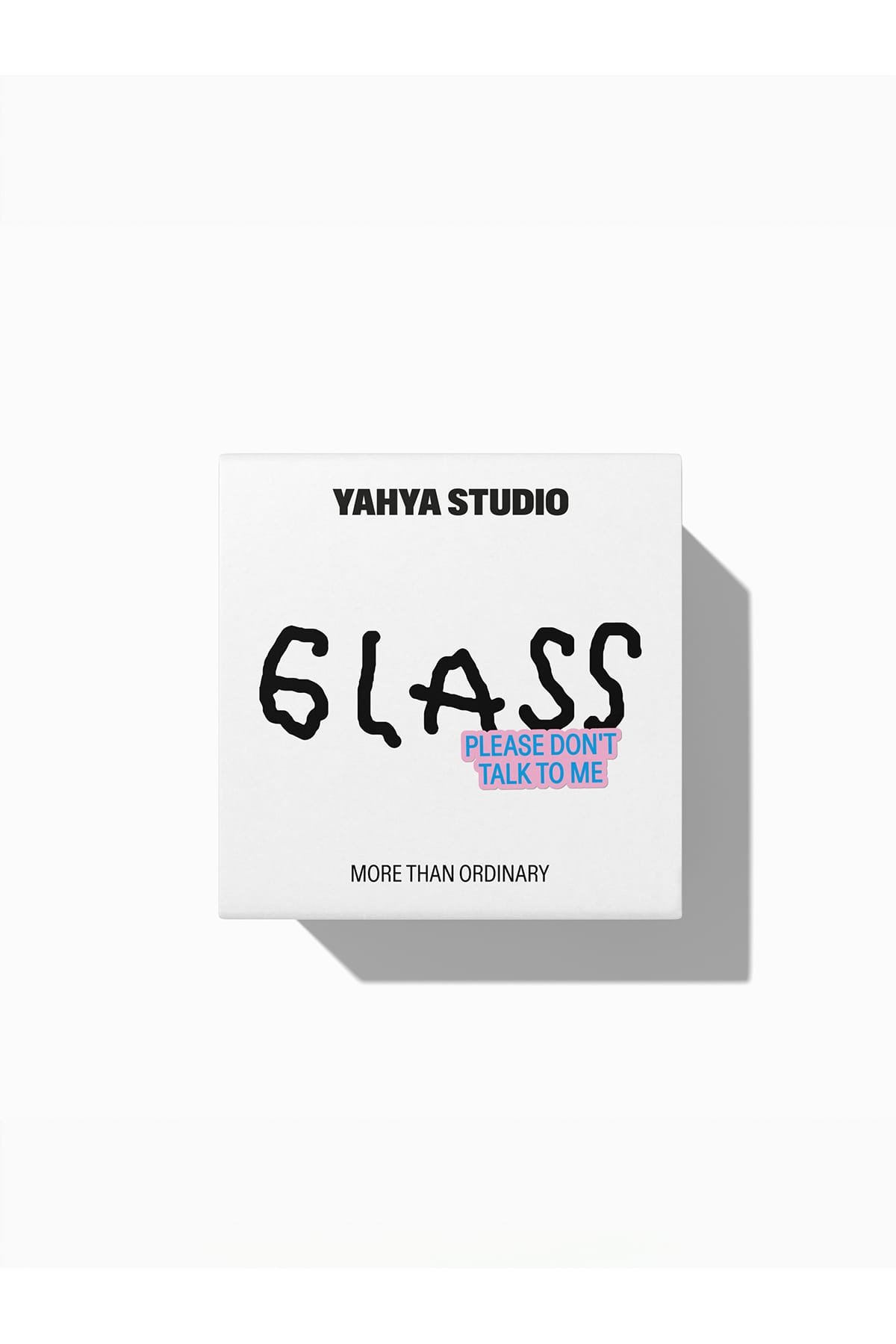 Glas Please don't talk to me Glas YAHYA STUDIO 