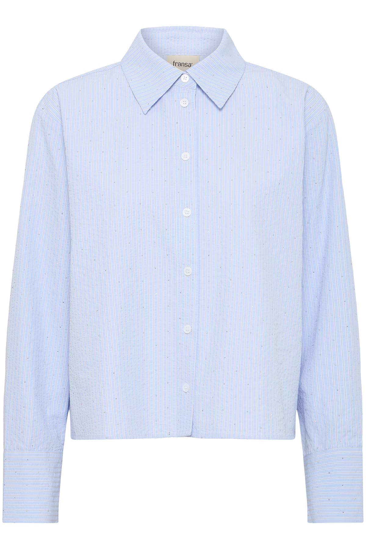 Hemd FRRINA SH 1 HEATHER BLUE STRIPE Hemd Fransa 