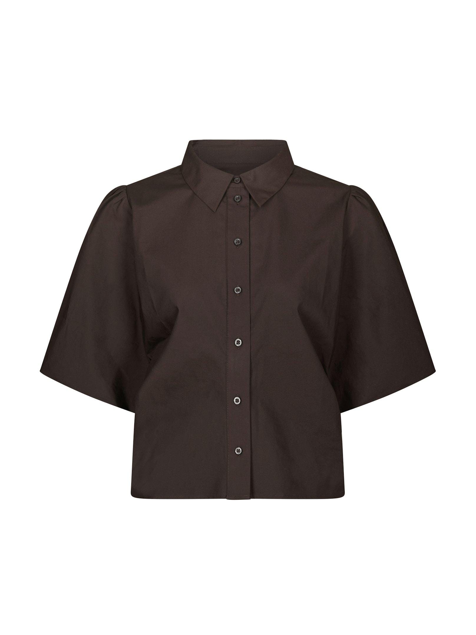 Hemd Ismara Solid Dark brown Hemd Neo Noir 