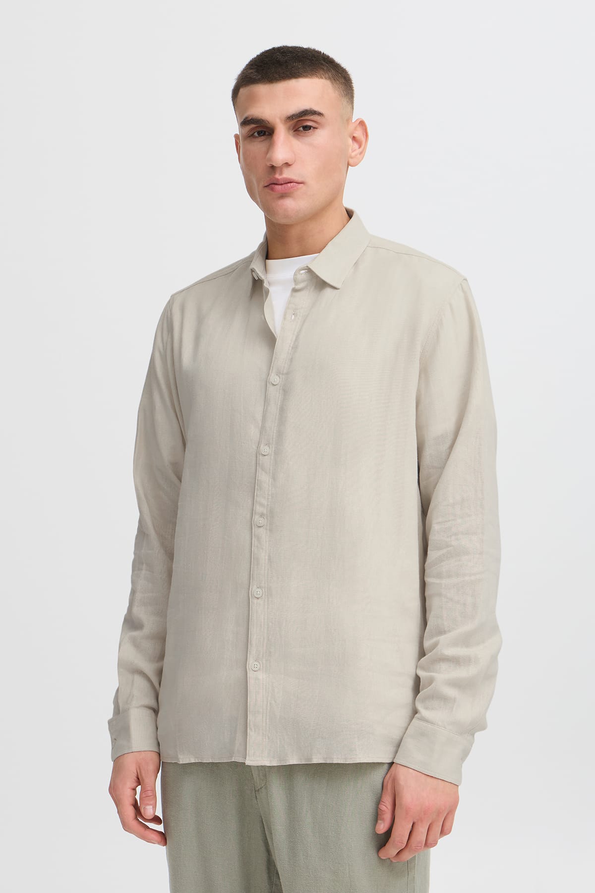 Hemd SDENEA ALLAN LS Laurel Oak Hemd Solid 
