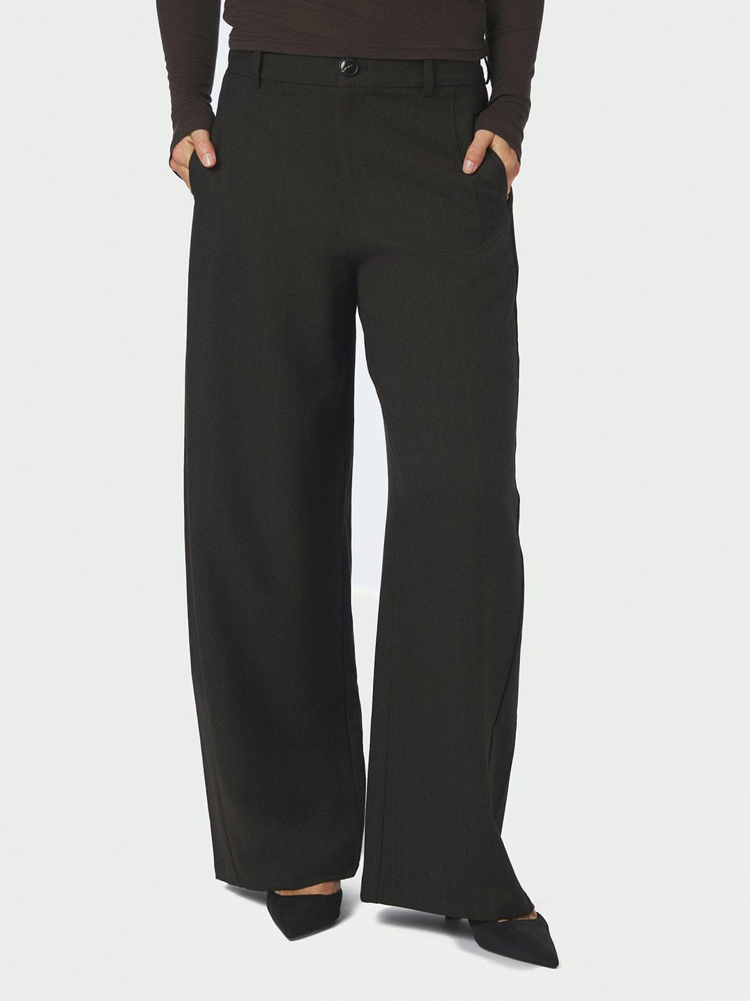 Hose Essiall Pinstripe Antracit Hose Neo Noir 