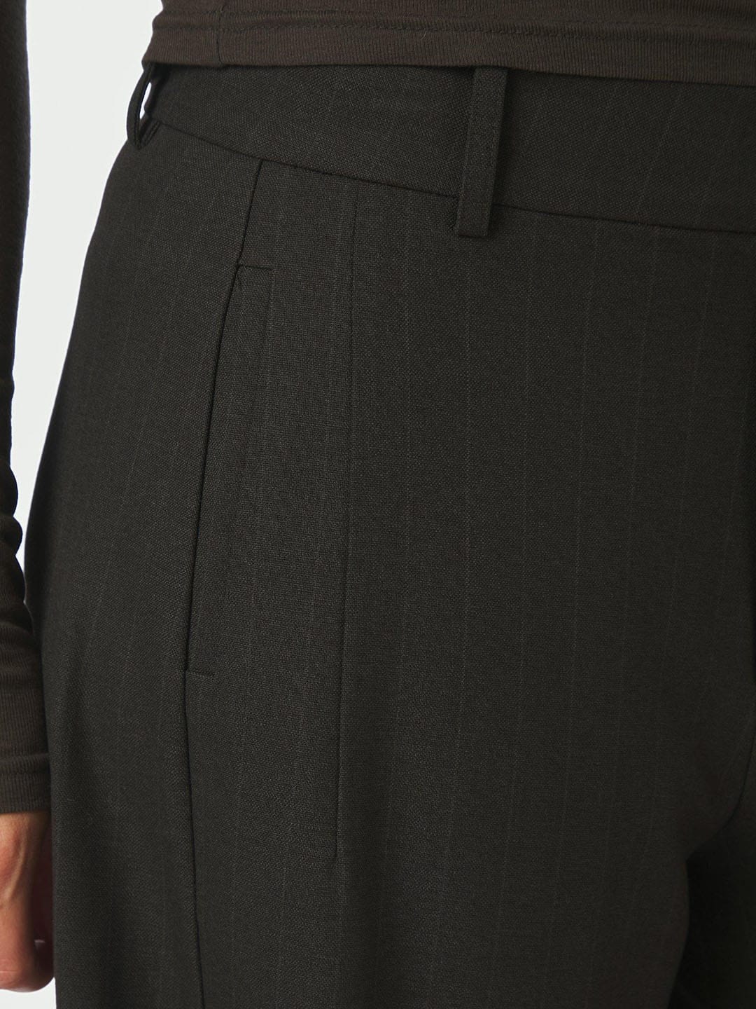 Hose Essiall Pinstripe Antracit Hose Neo Noir 