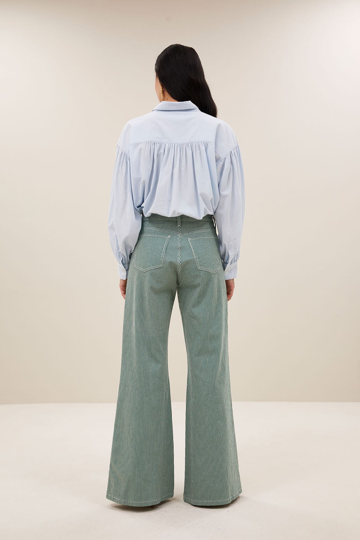 Hose femme stripe dark green stripe Hose By Bar 