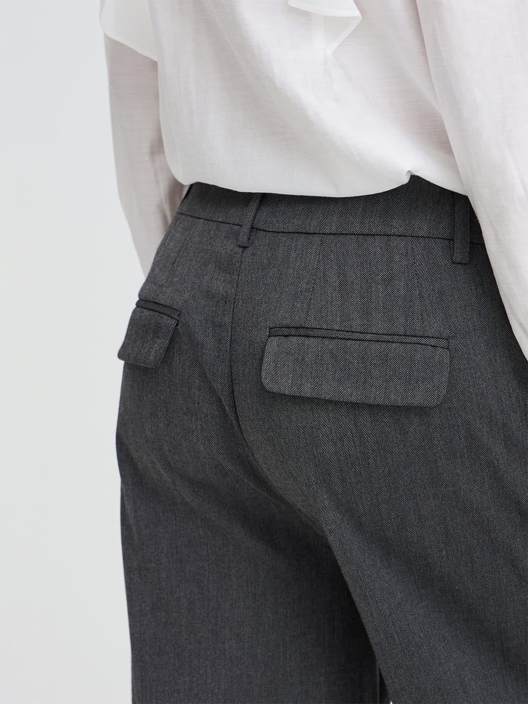 Hose FRNOVIE PA 1 BLACK AND GRAY HERRINGBONE Hose Fransa 