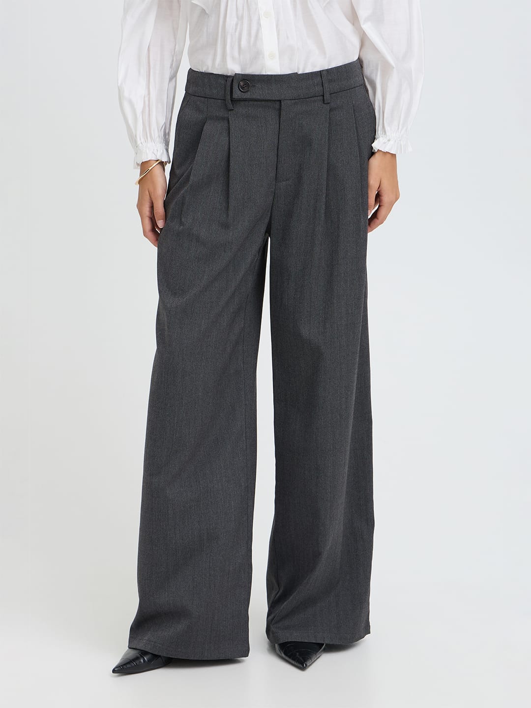 Hose FRNOVIE PA 1 BLACK AND GRAY HERRINGBONE Hose Fransa 
