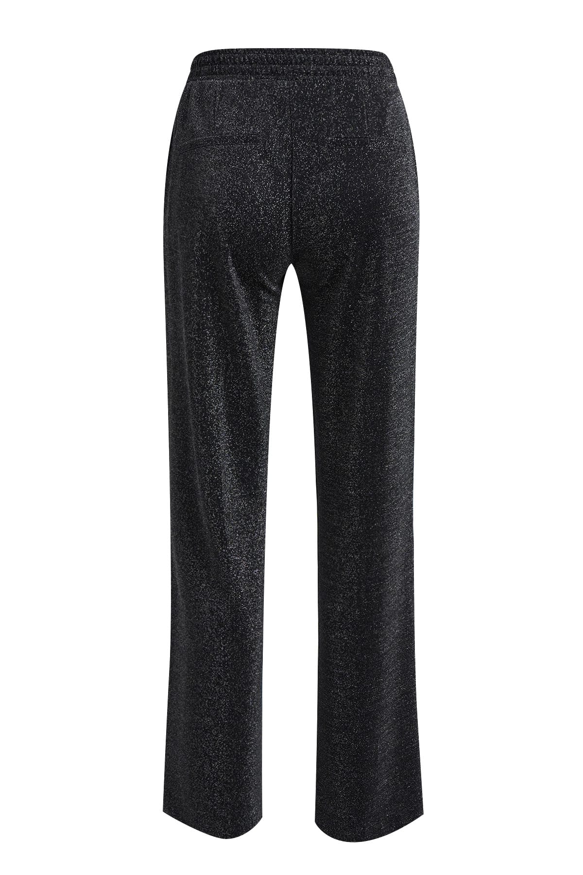 Hose jersey wideleg with elastic waistband french pocket black Hose Milano 