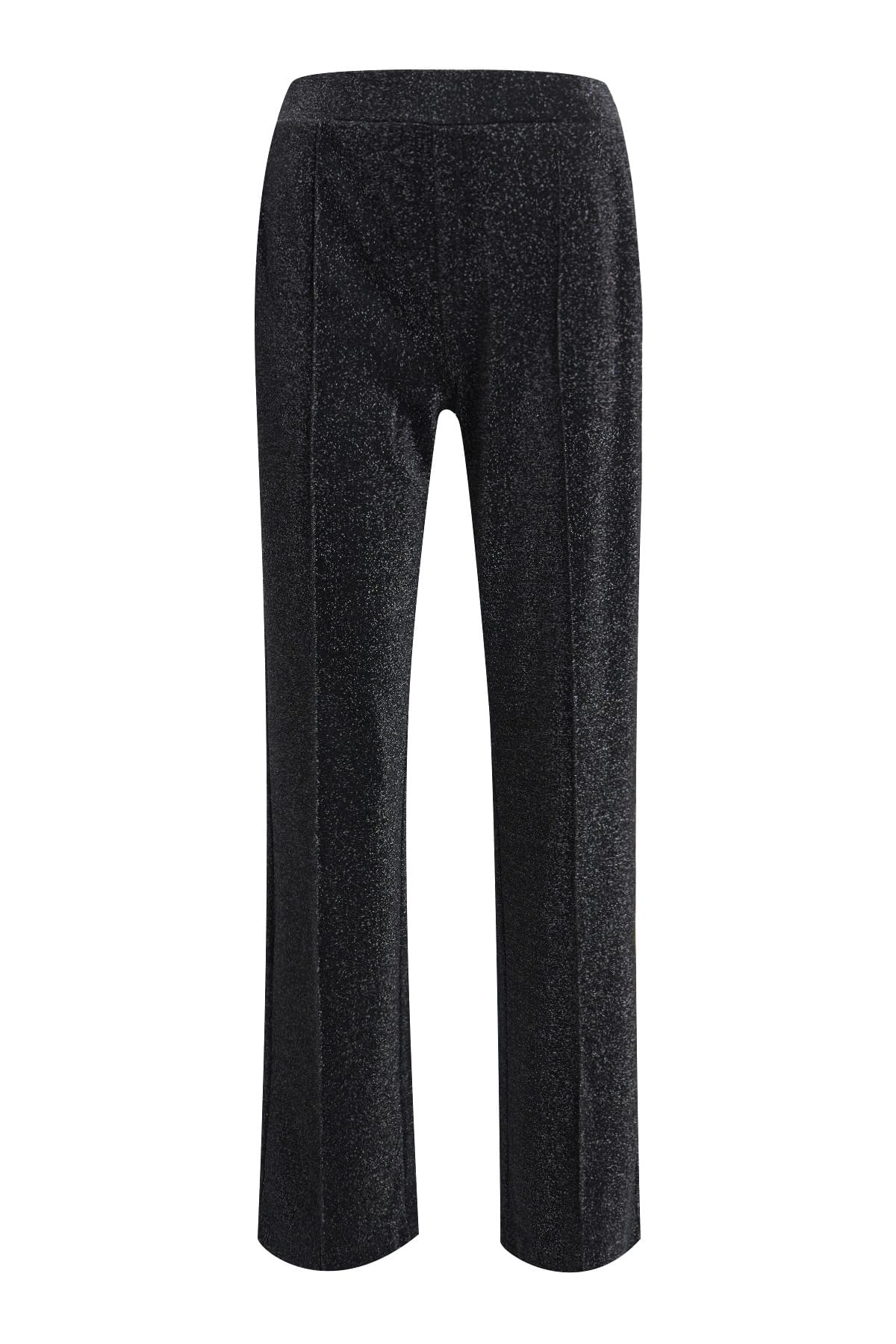 Hose jersey wideleg with elastic waistband french pocket black Hose Milano 