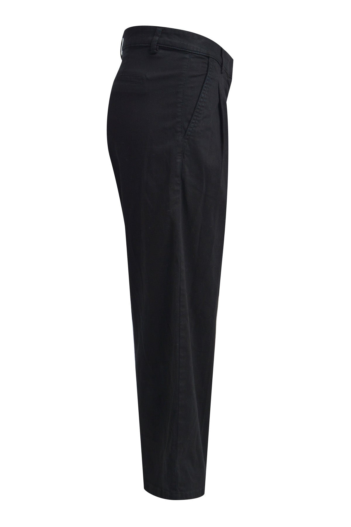 Hose pleated denim w/ french pockets black Hose Milano 